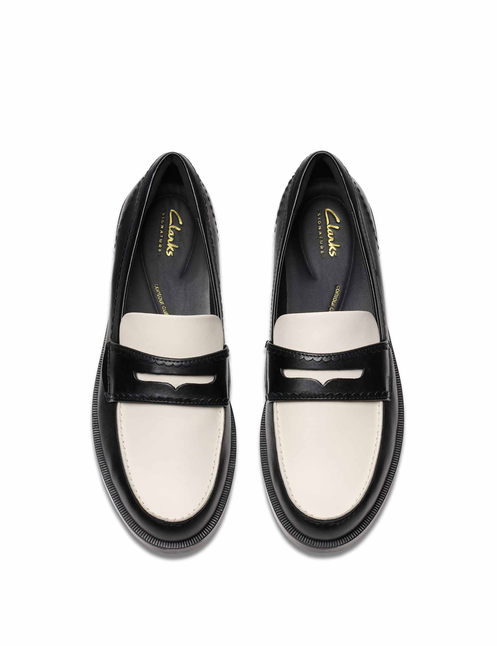 Leather Block Heel Loafers - image 4