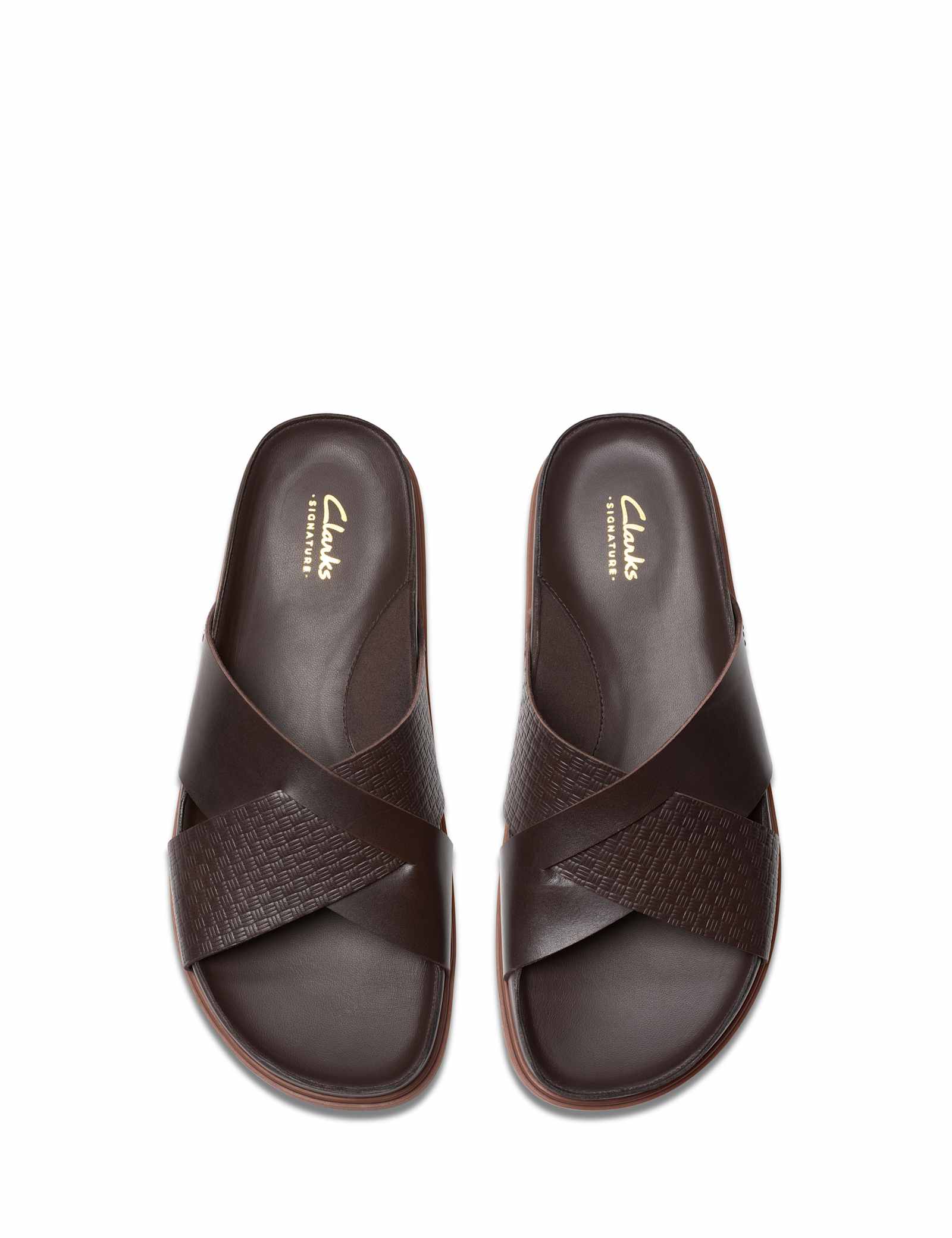Leather Crossover Sliders - image 3