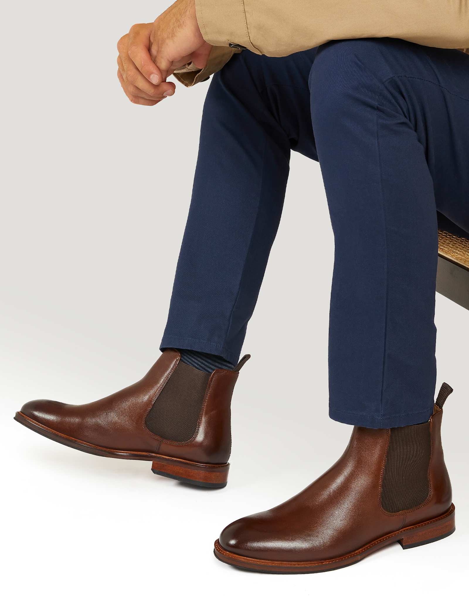 Leather Pull-On Chelsea Boots - image 2