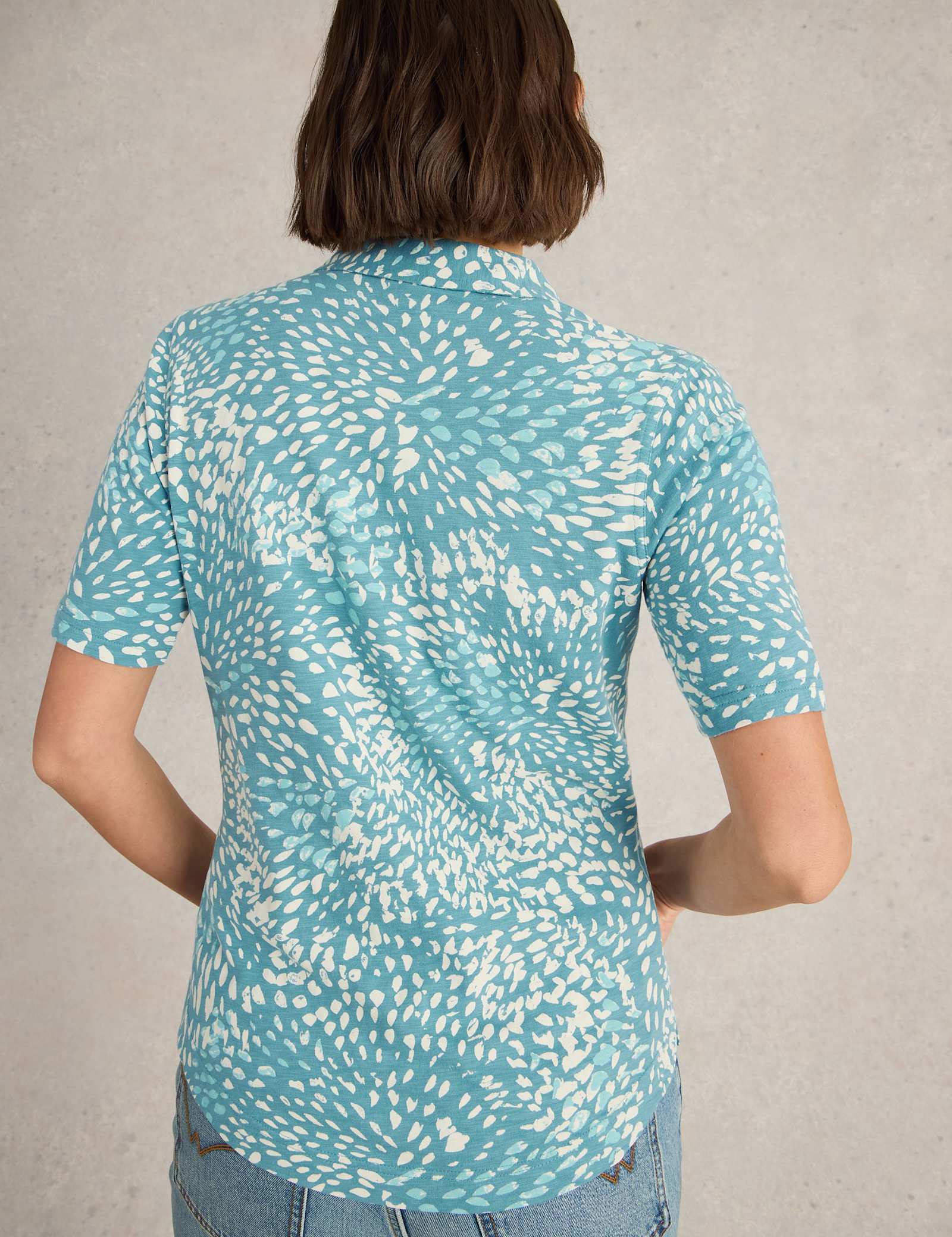 Pure Cotton Printed Collared Shirt - image 5