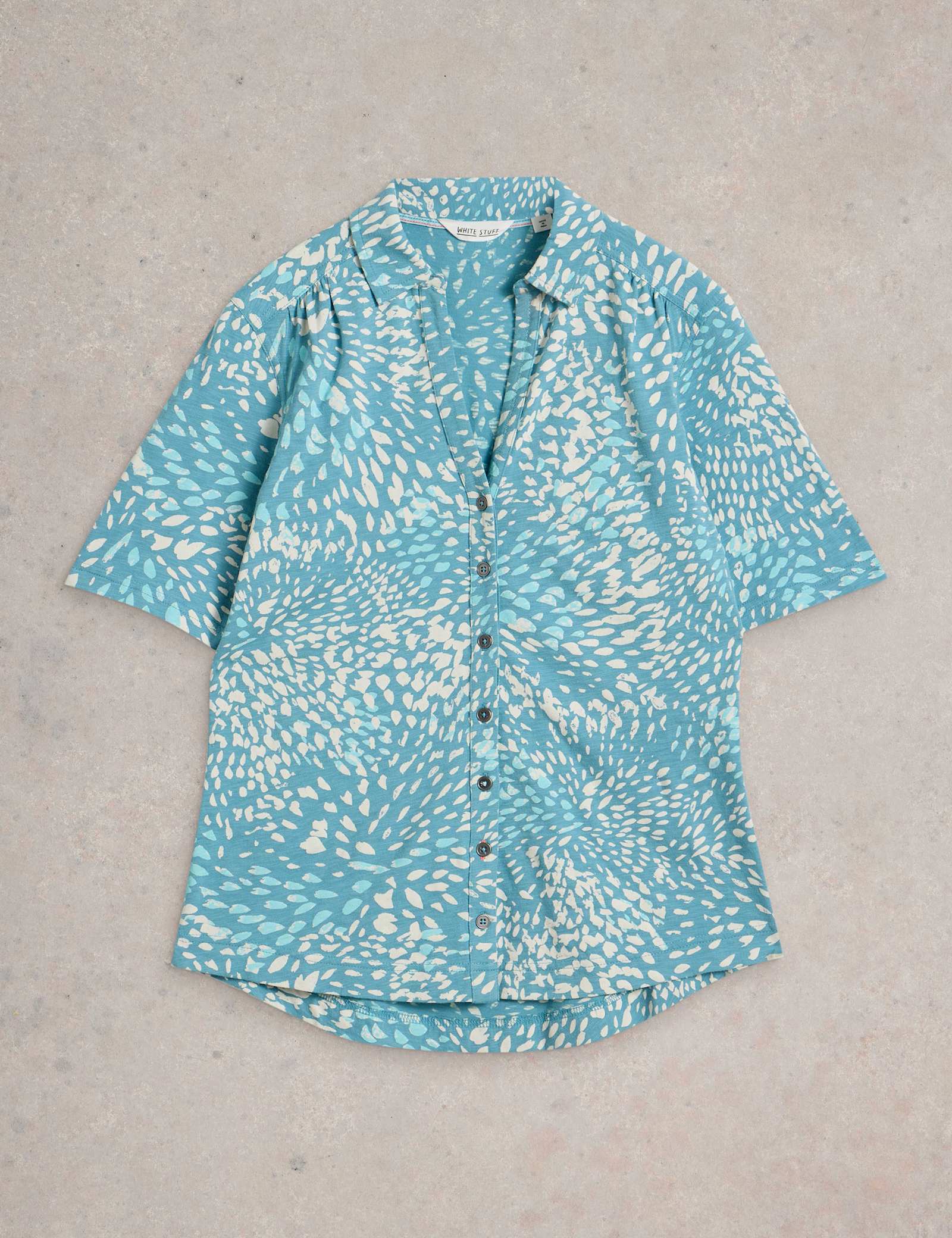 Pure Cotton Printed Collared Shirt - image 1