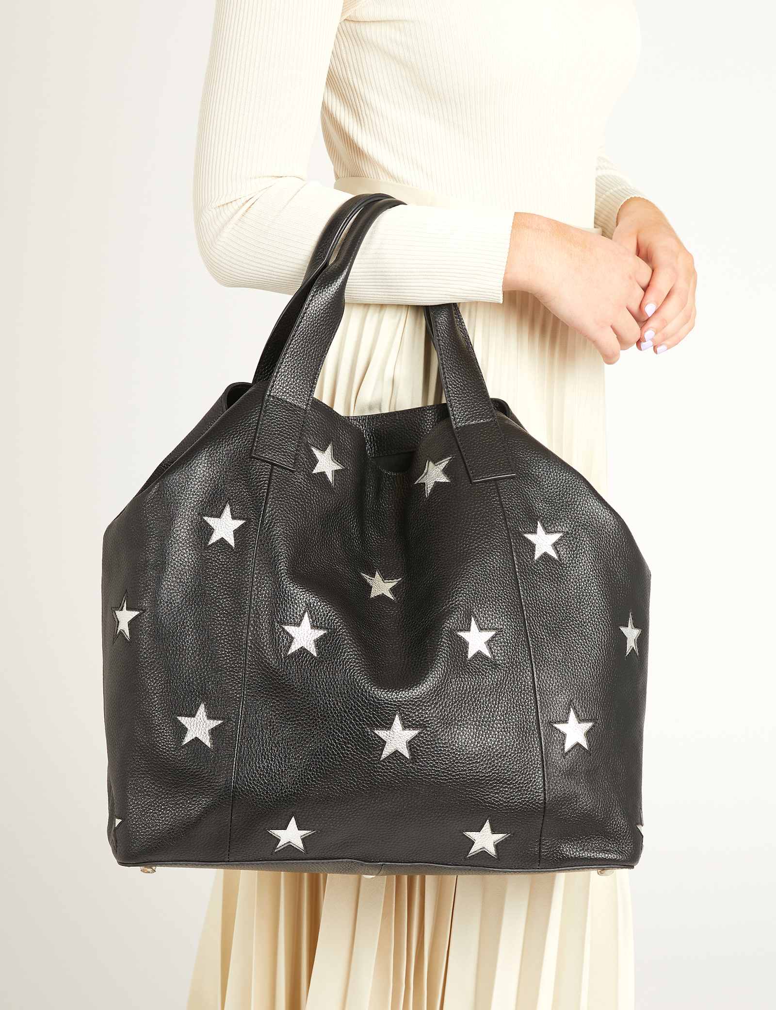 Leather Star Tote Bag - image 2
