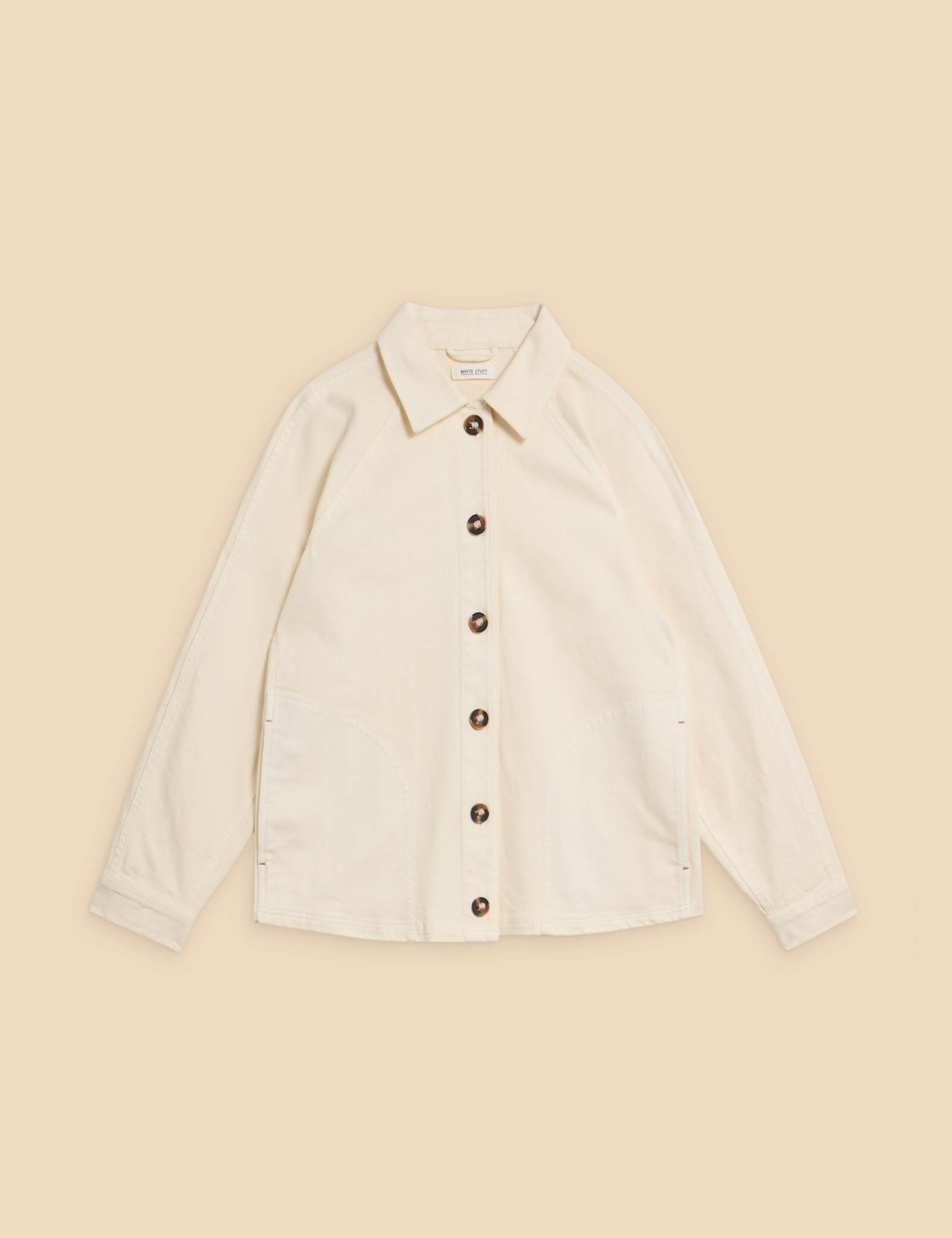 Denim Collared Relaxed Jacket - image 1