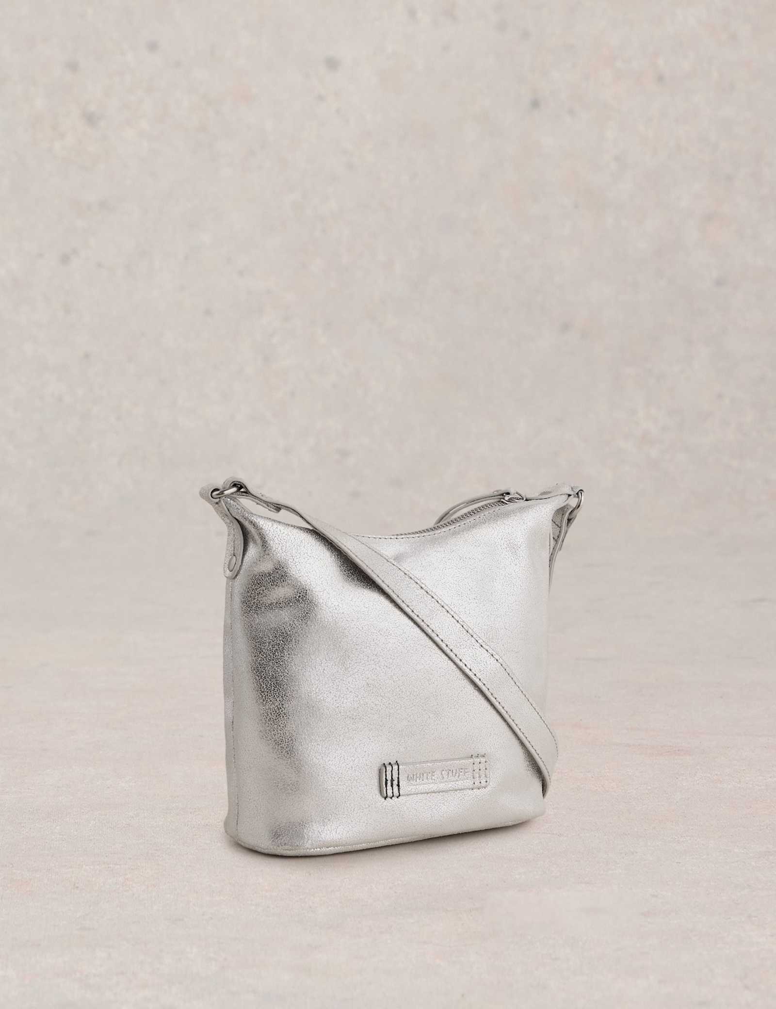 Leather Metallic Cross Body Bag - image 4