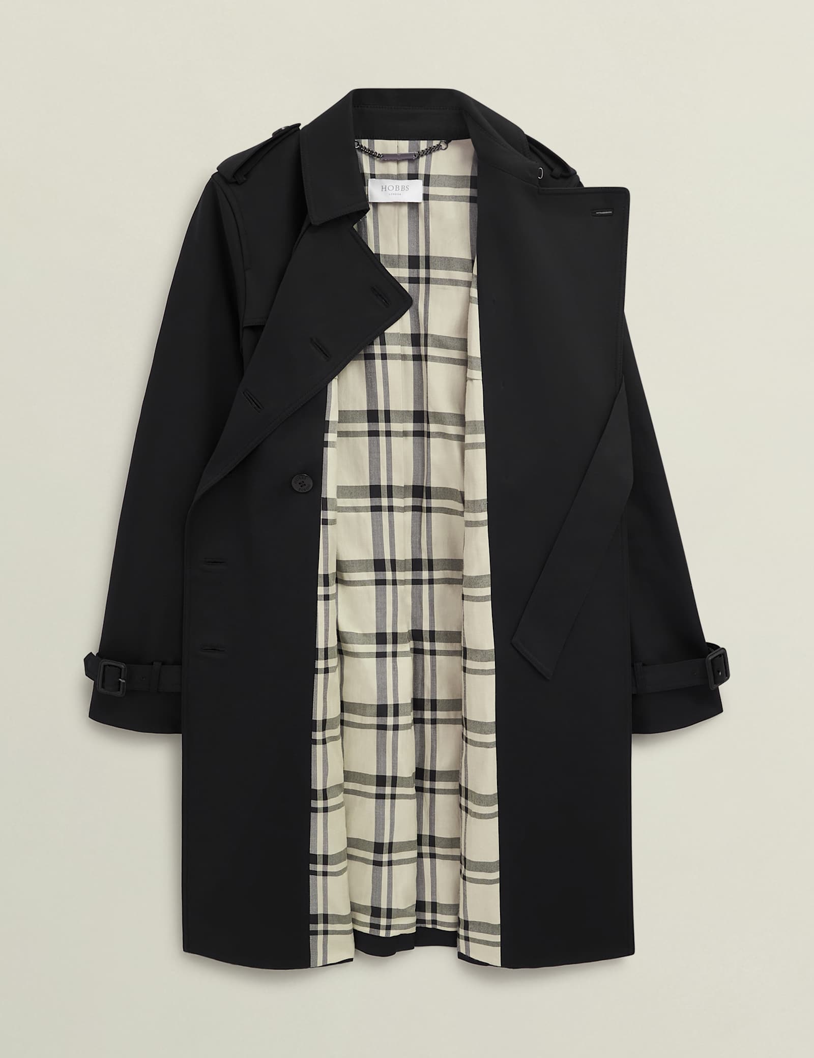 Cotton Rich Belted Double Breasted Trench Coat - image 4