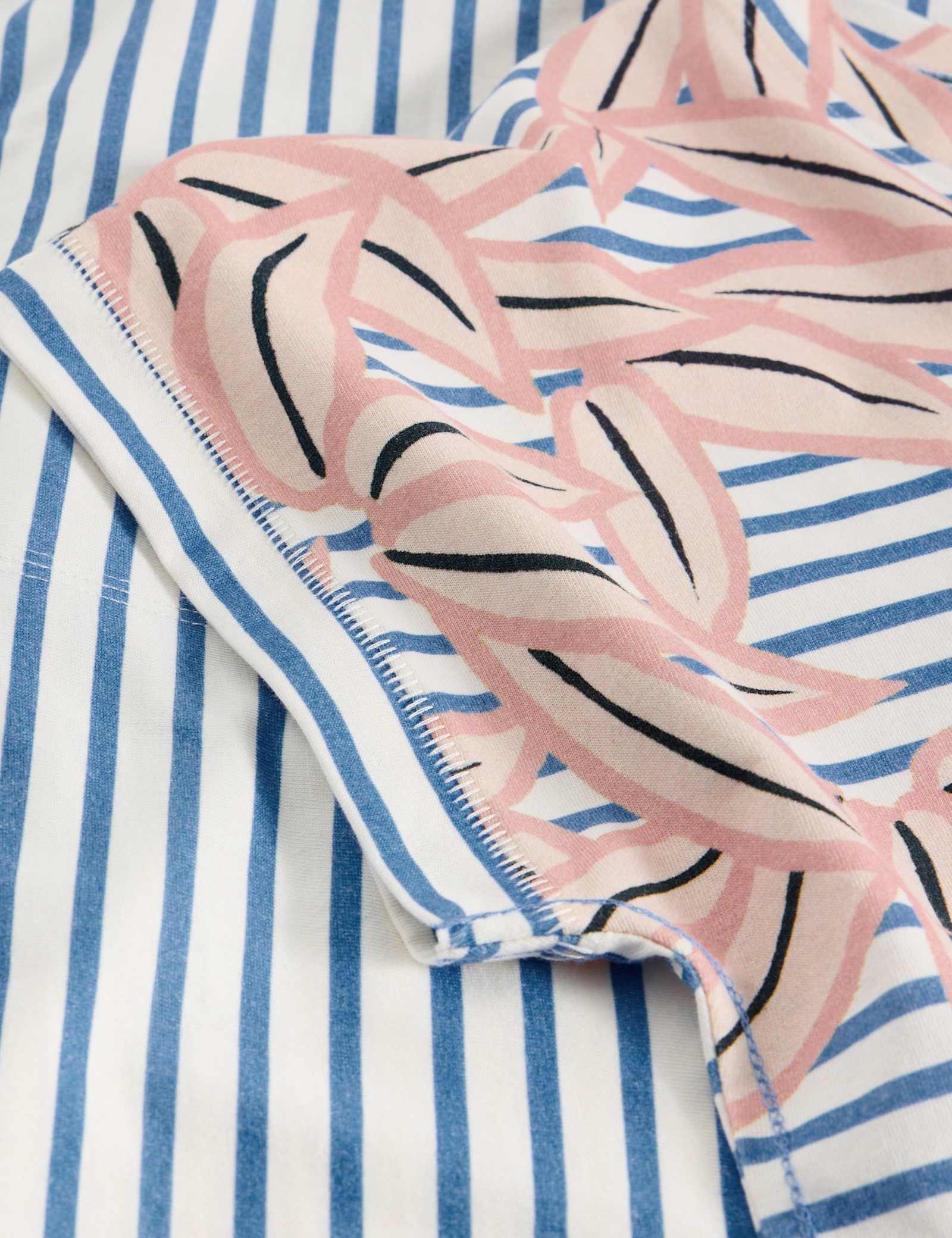 Pure Cotton Printed Notch Neck TShirt - image 3