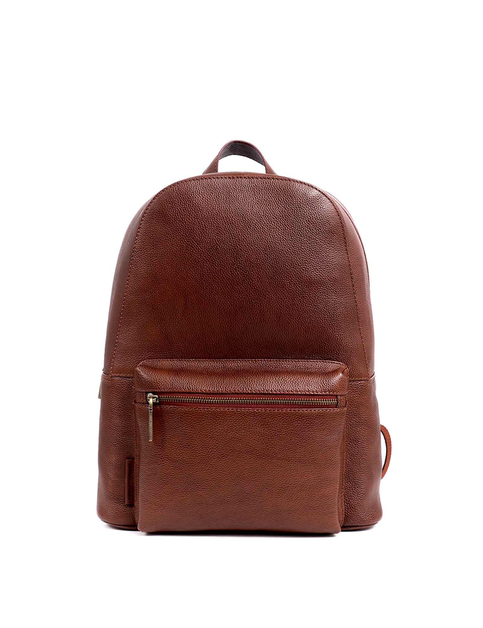 Leather Pebble Grain Backpack - image 1