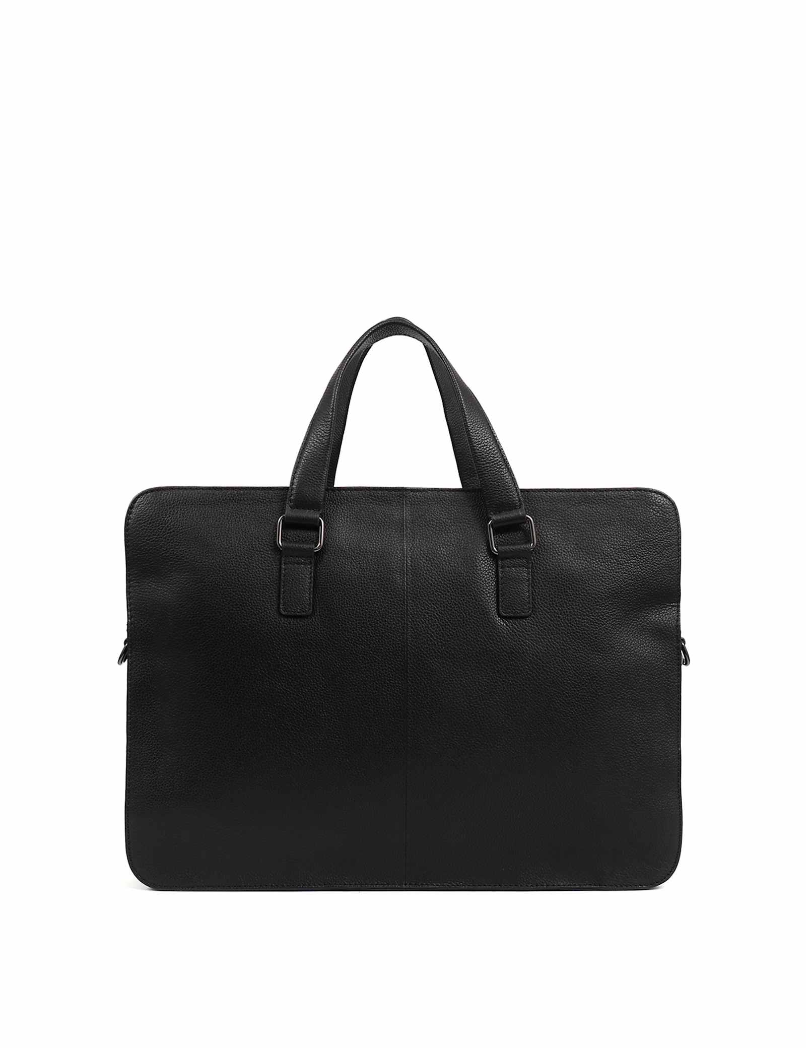 Leather Pebble Grain Messenger Bag - image 4