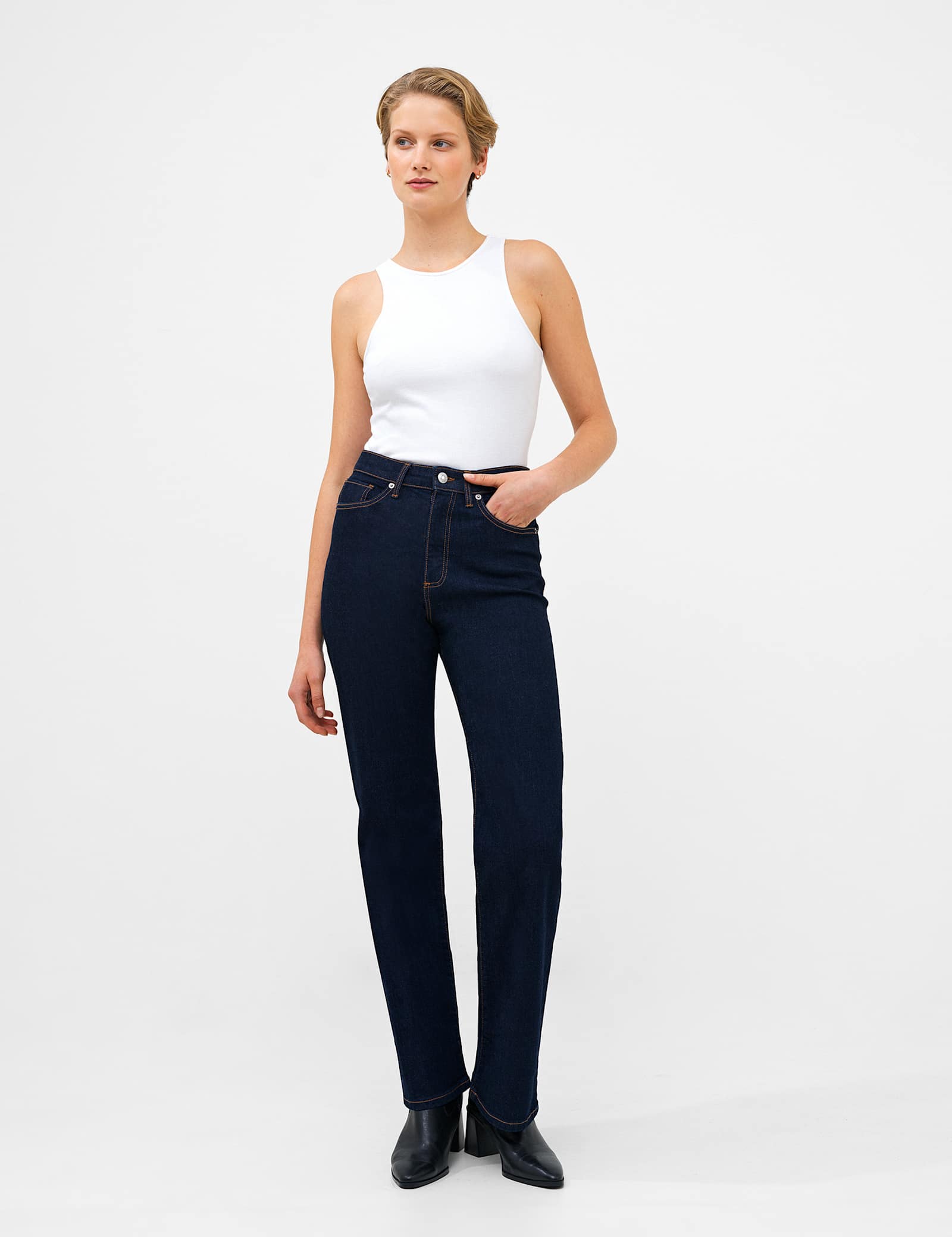 High Waisted Wide Leg Jeans - image 2