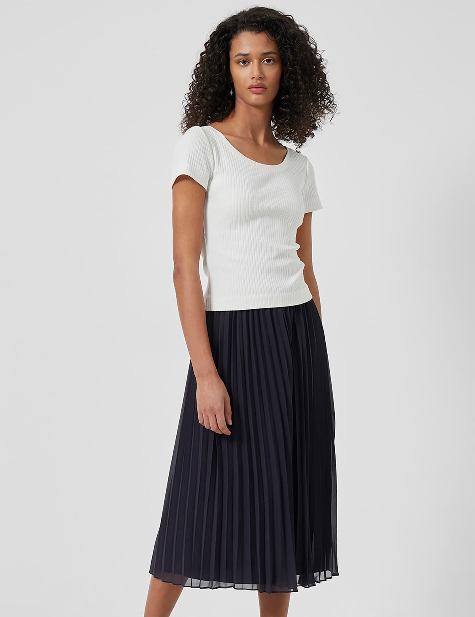 Pleated Midi Skirt - image 2