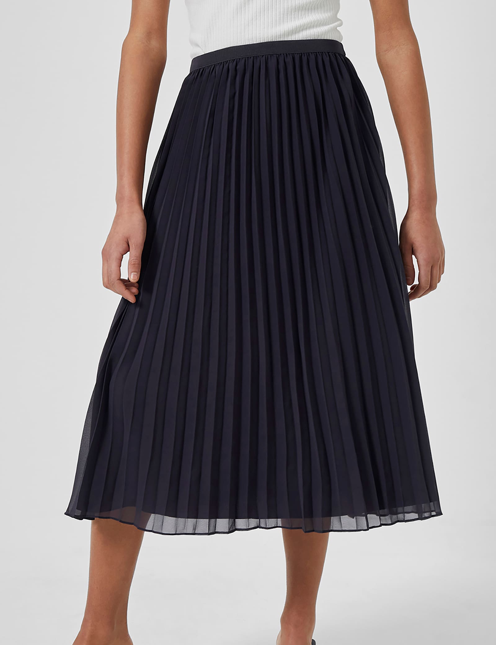 Pleated Midi Skirt - image 3
