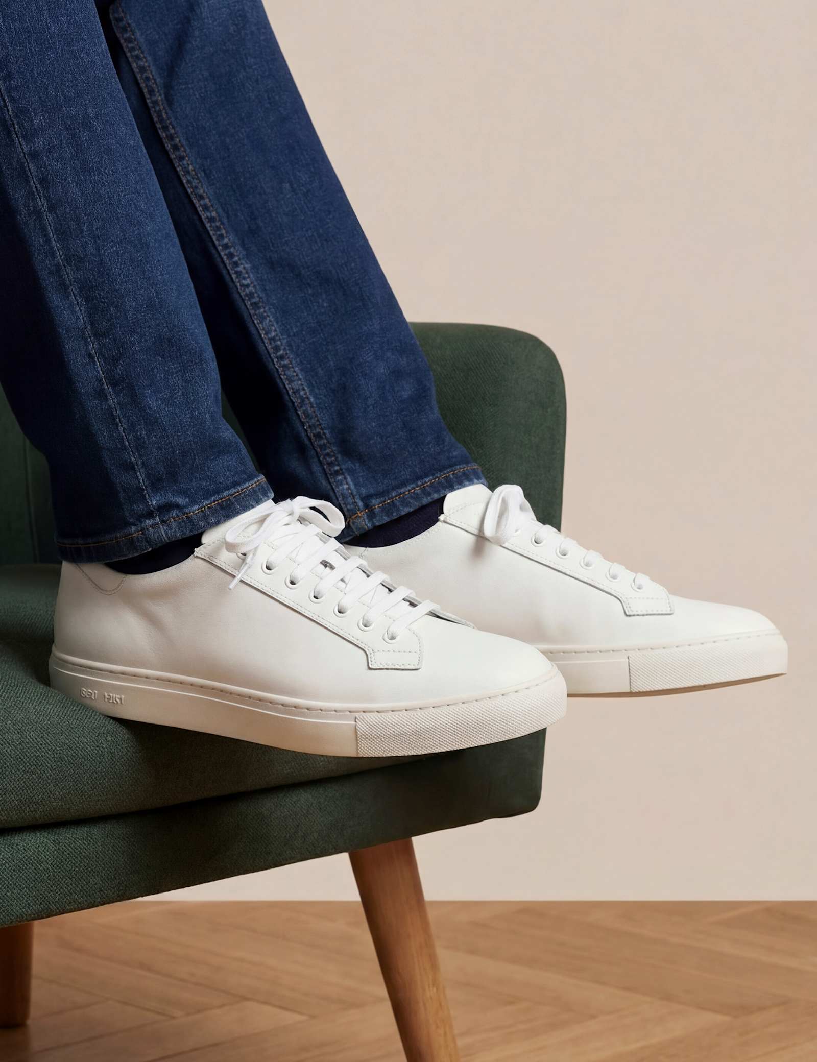 Leather Lace Up Trainers - image 4
