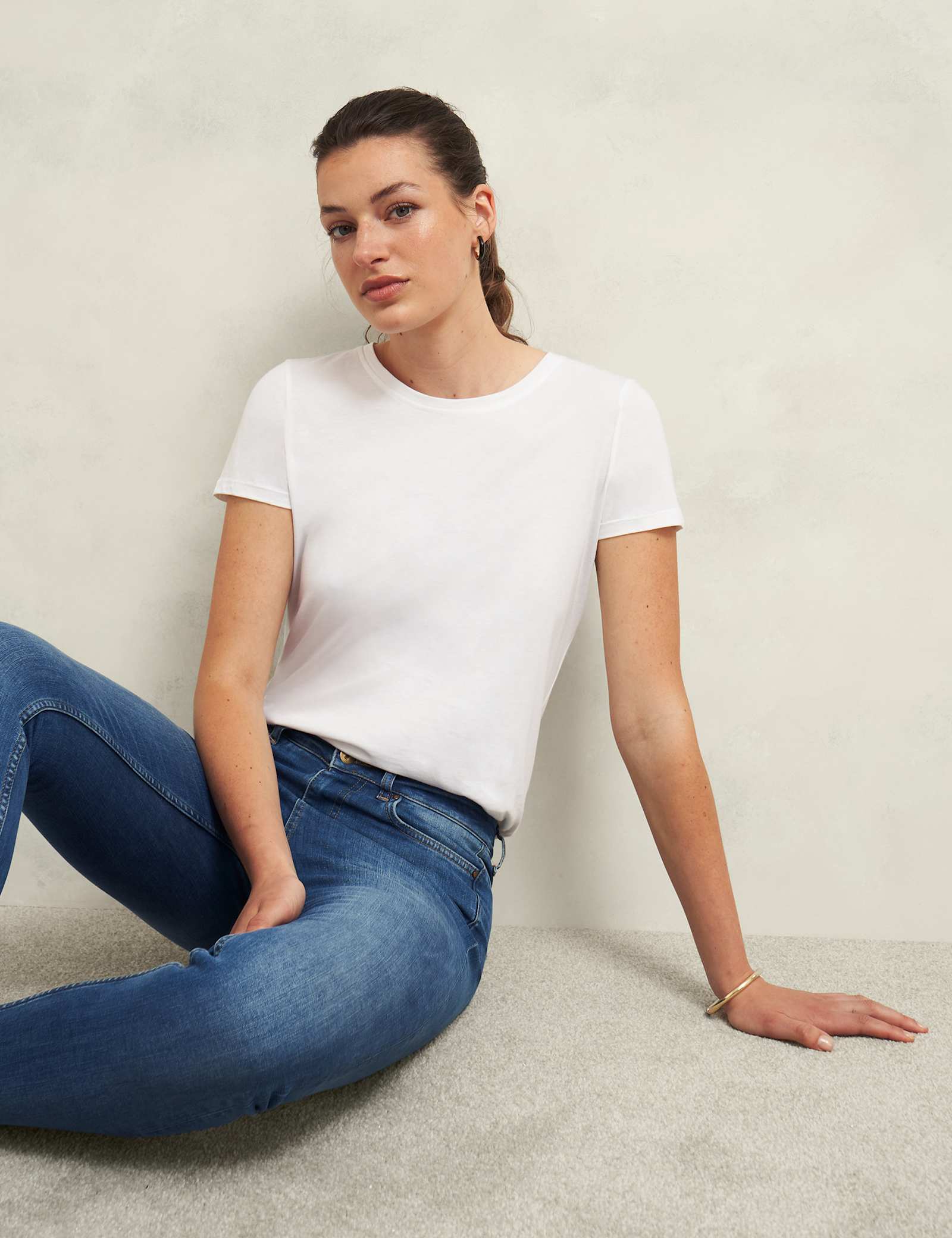 Pure Cotton Crew Neck T-Shirt - image 3