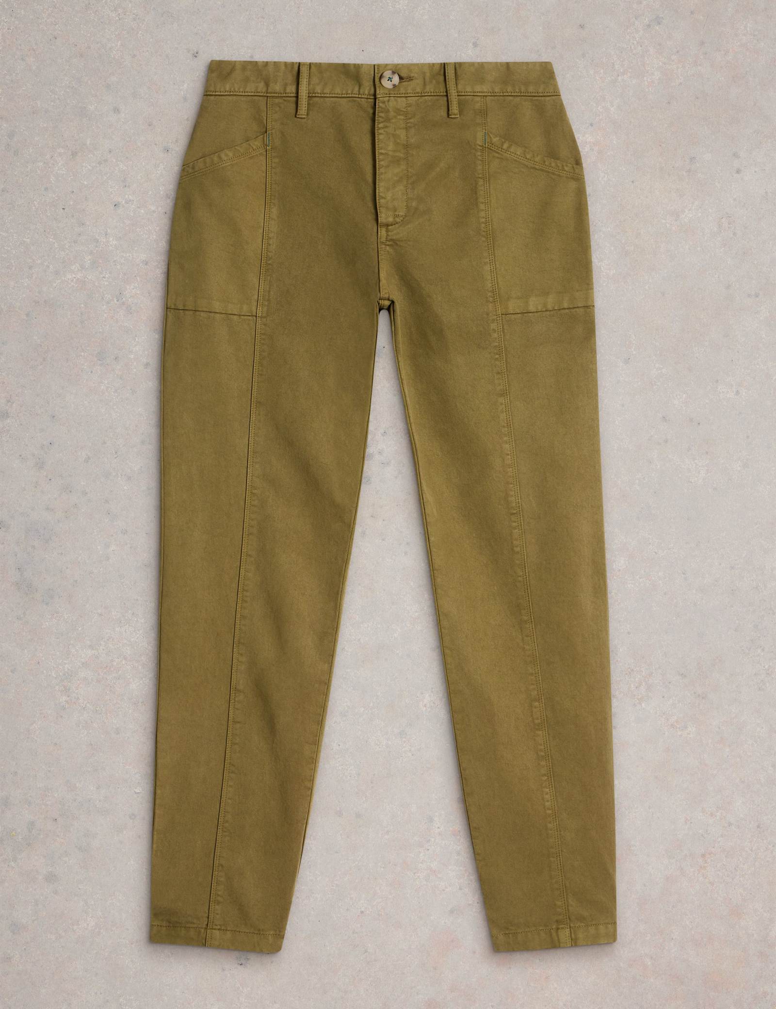 Cotton Blend Trousers - image 2