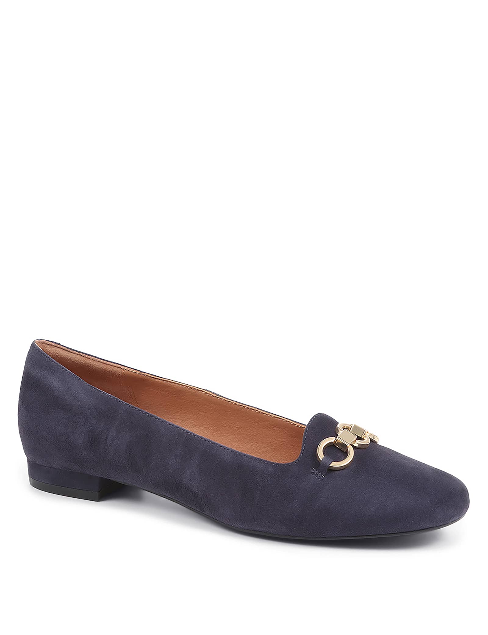 Suede Buckle Flat Loafers - image 2