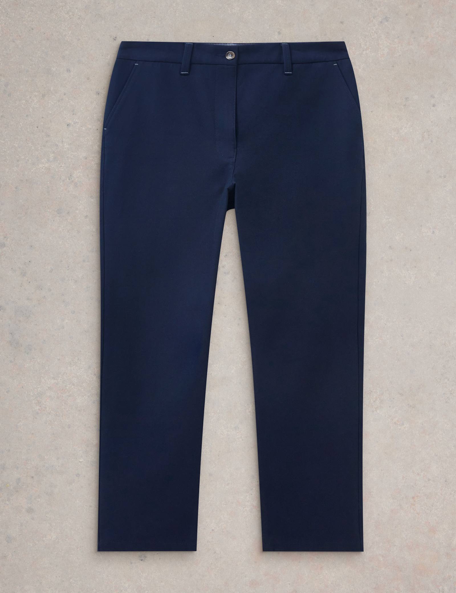 Cotton Rich Slim Fit Ankle Grazer Trousers - image 2