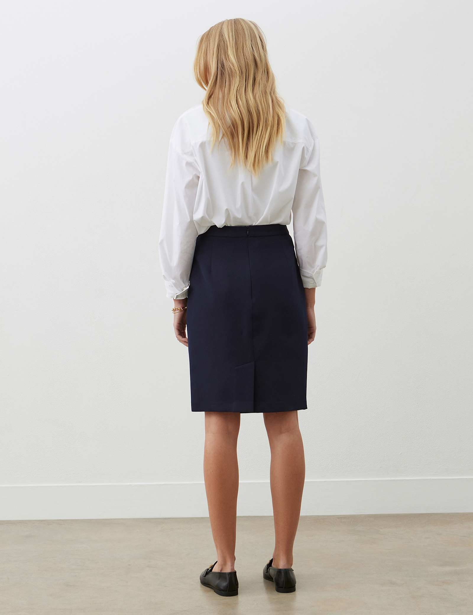 Split Back Knee Length Pencil Skirt - image 3