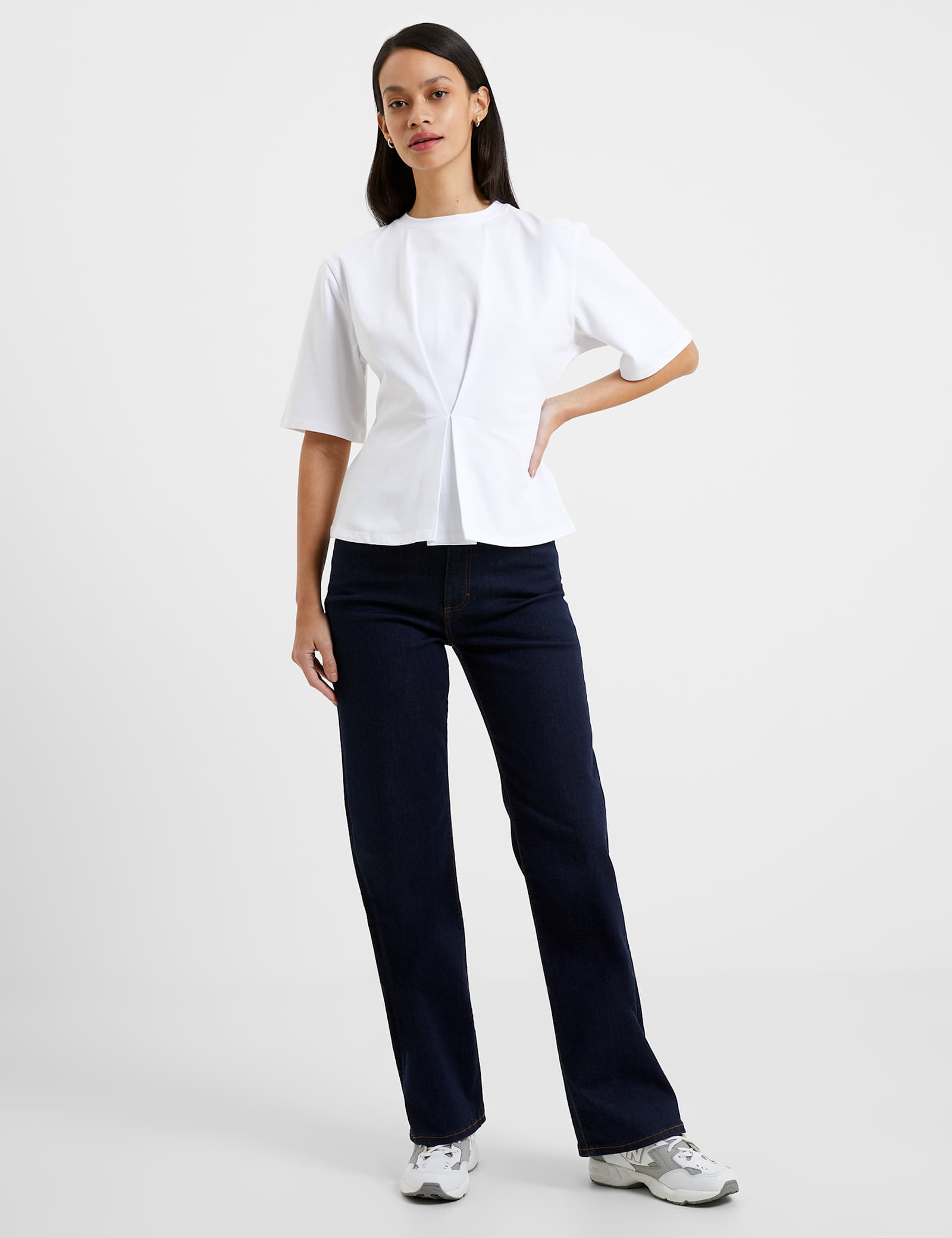 Cotton Rich Fitted Peplum Top - image 4