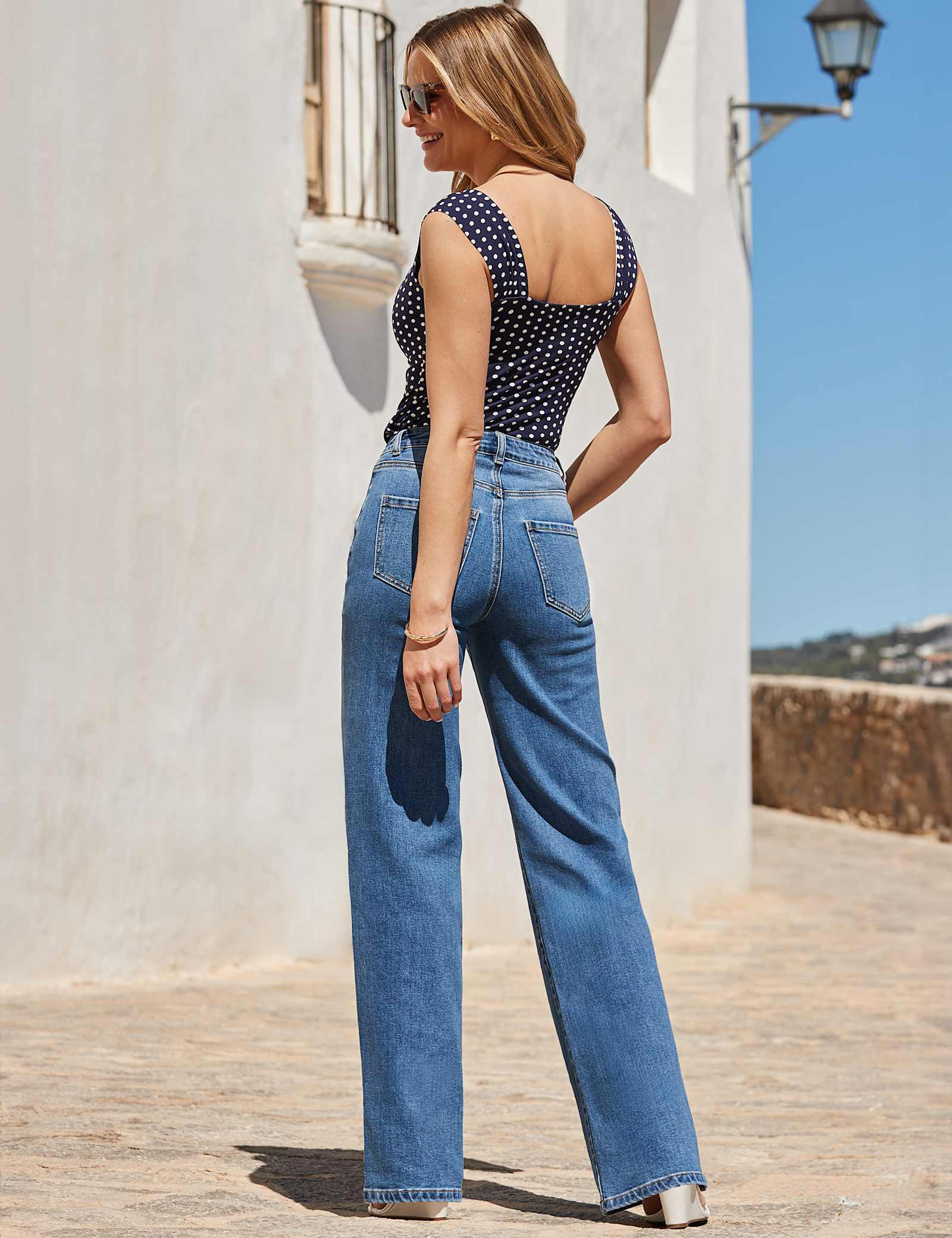 Mid Rise Wide Leg Jeans - image 4