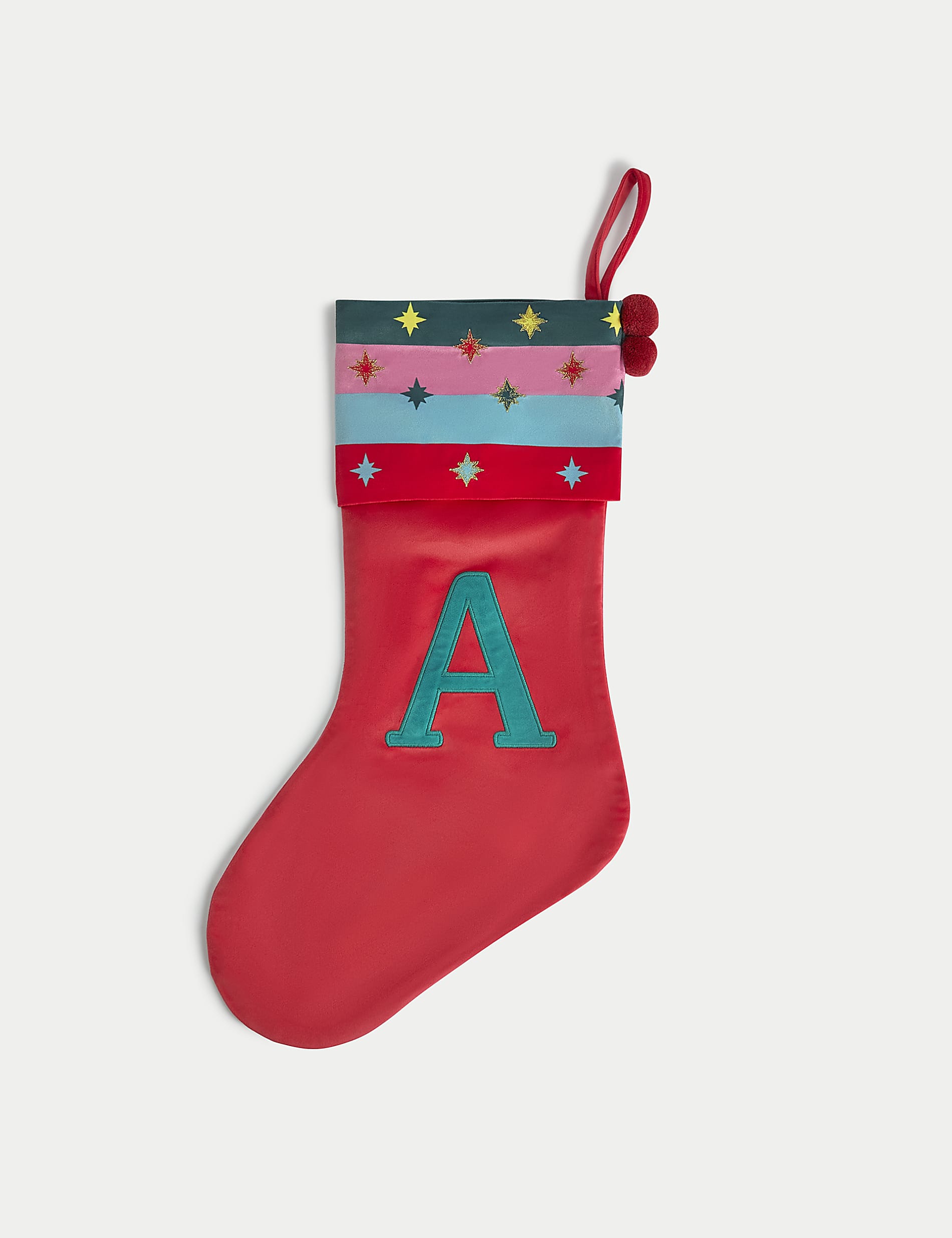 Velvet Alphabet Stocking - CY