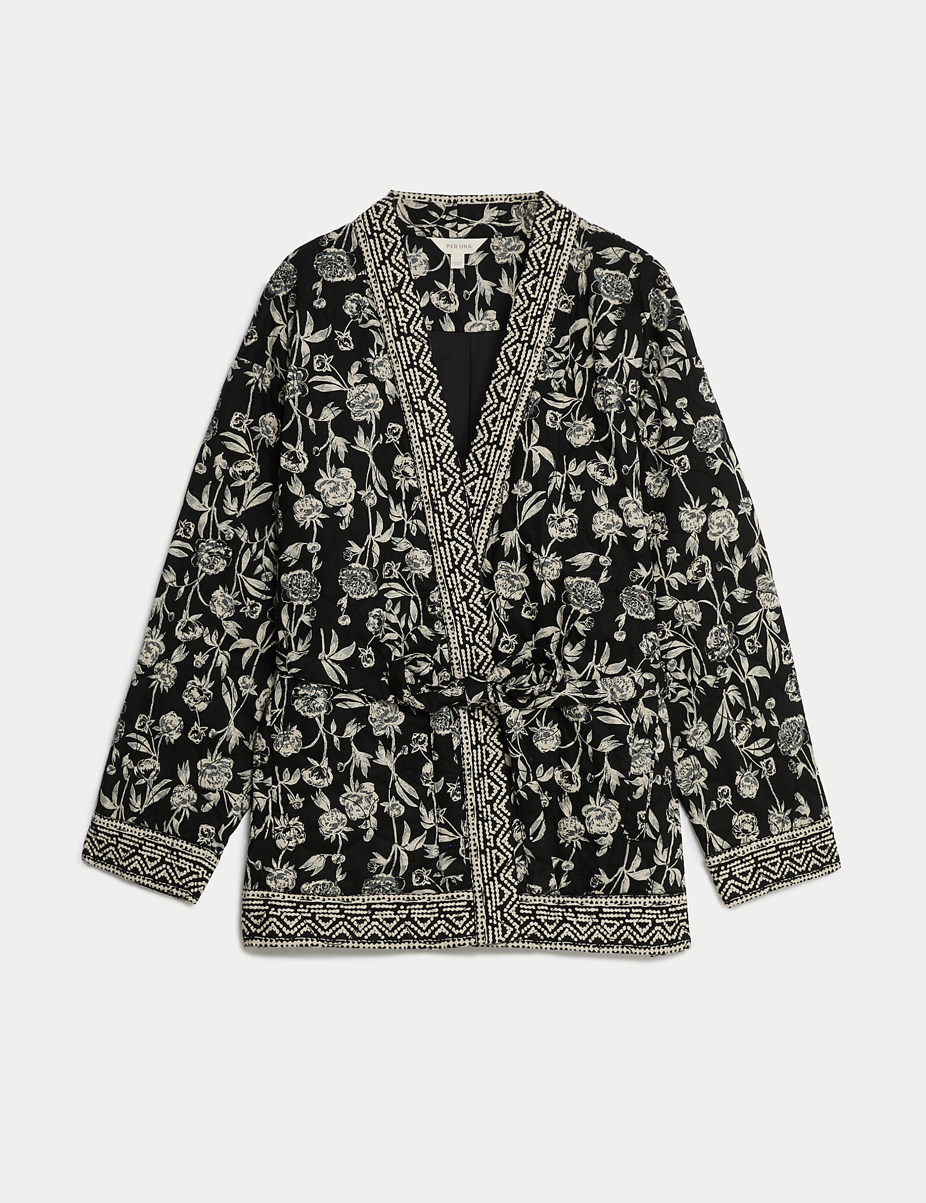 Pure Cotton Floral Quilted Jacket - CY