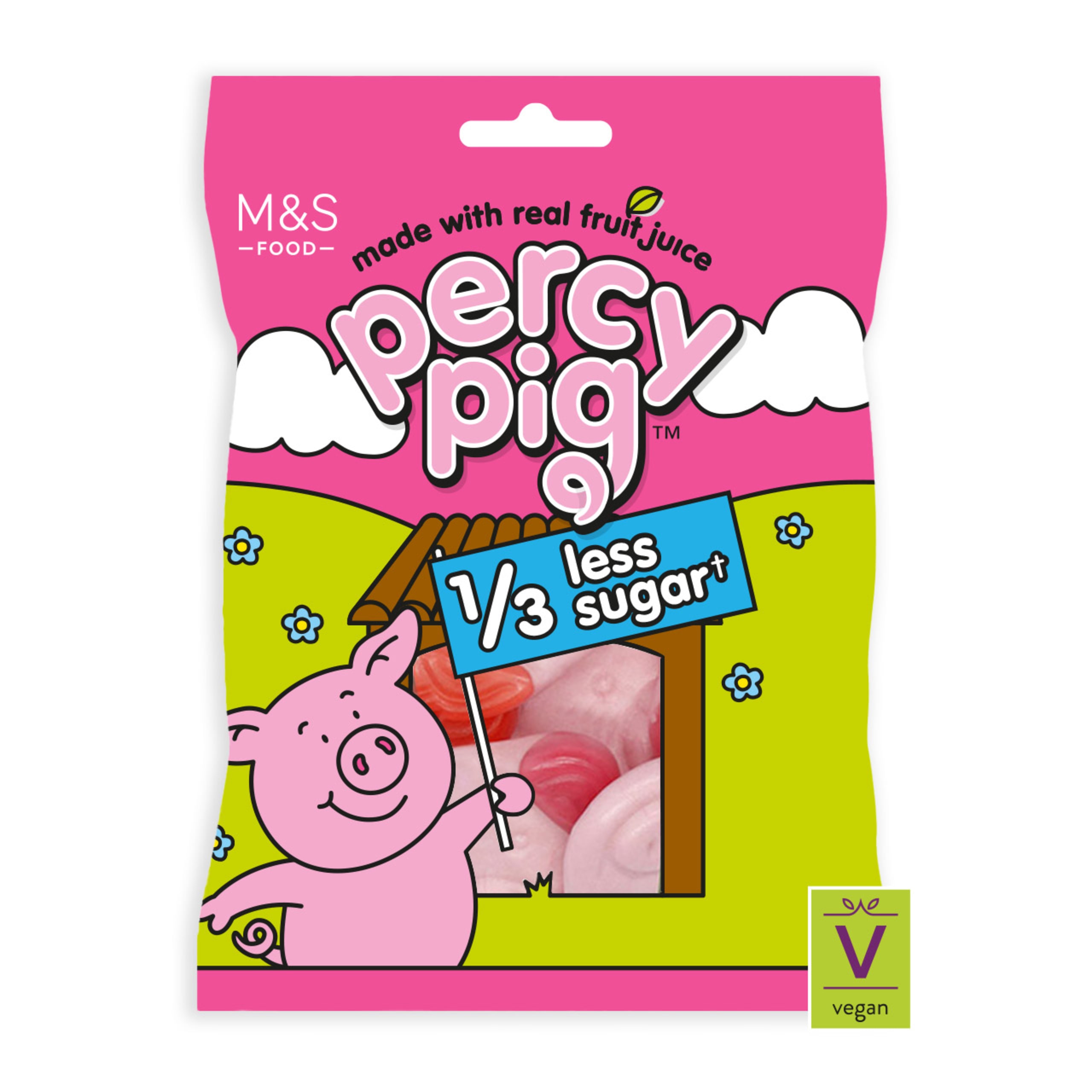 Reduced Sugar Percy Pig Sweets | M&S