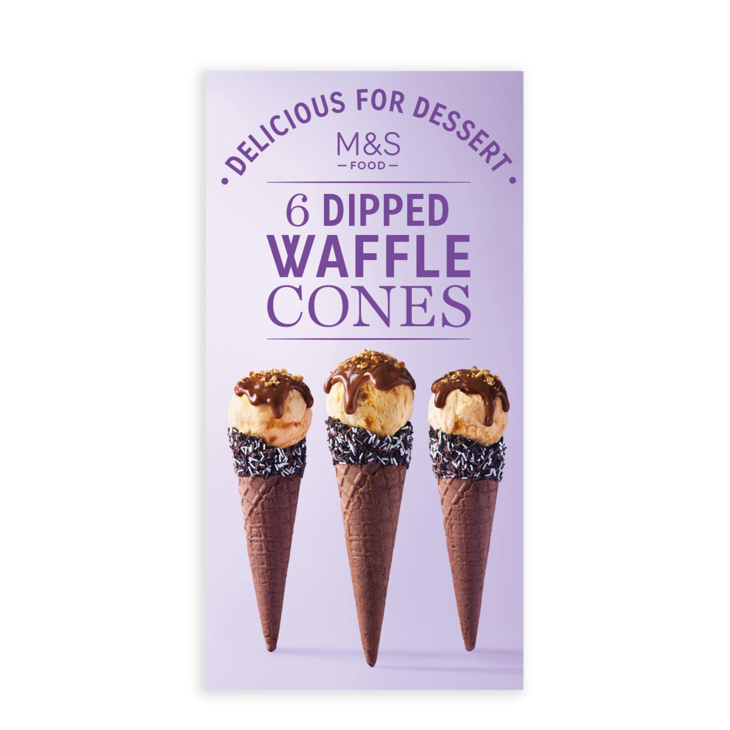 Dipped Waffle Cones 1 of 2