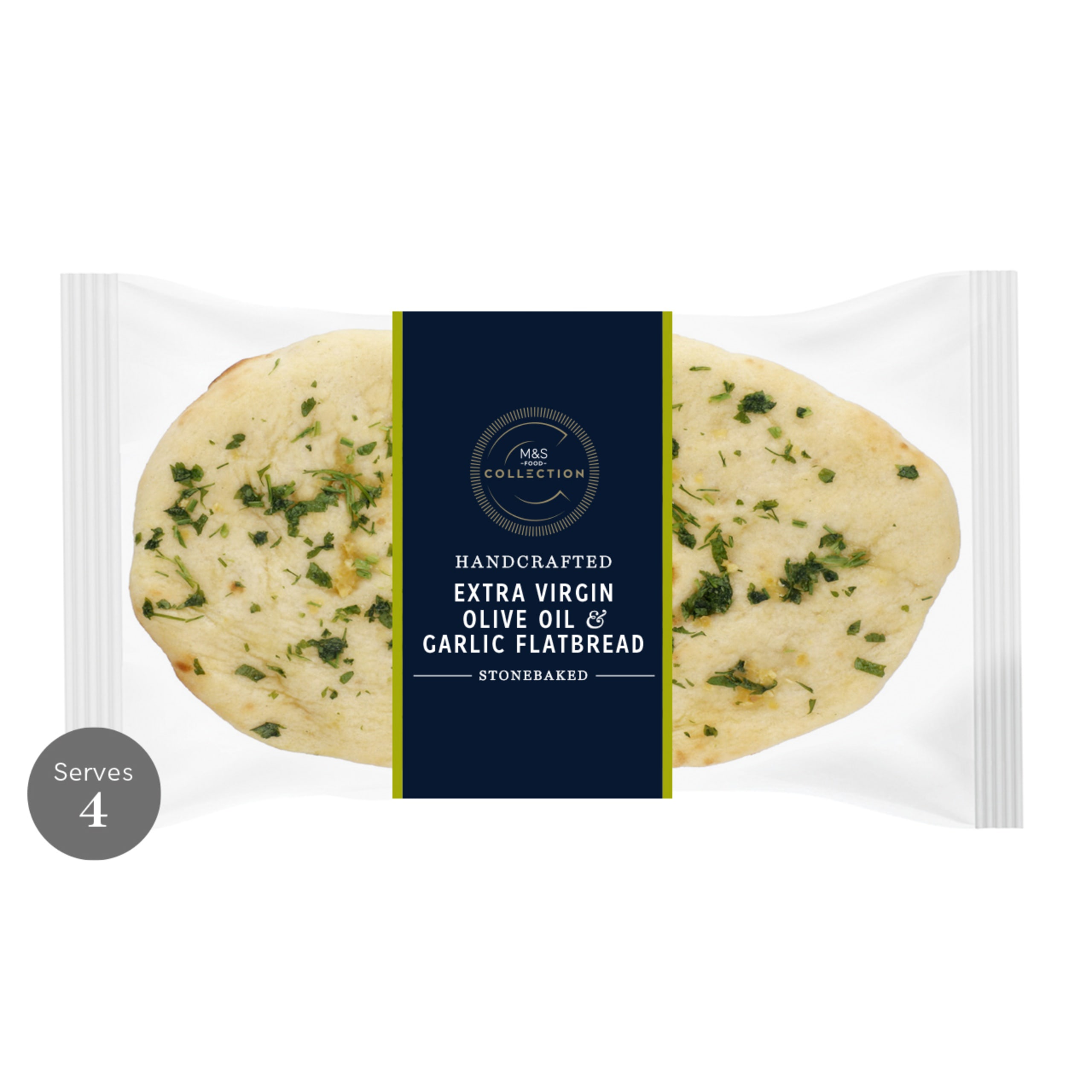 Extra Virgin Olive Oil and Garlic Flatbread 1 of 1