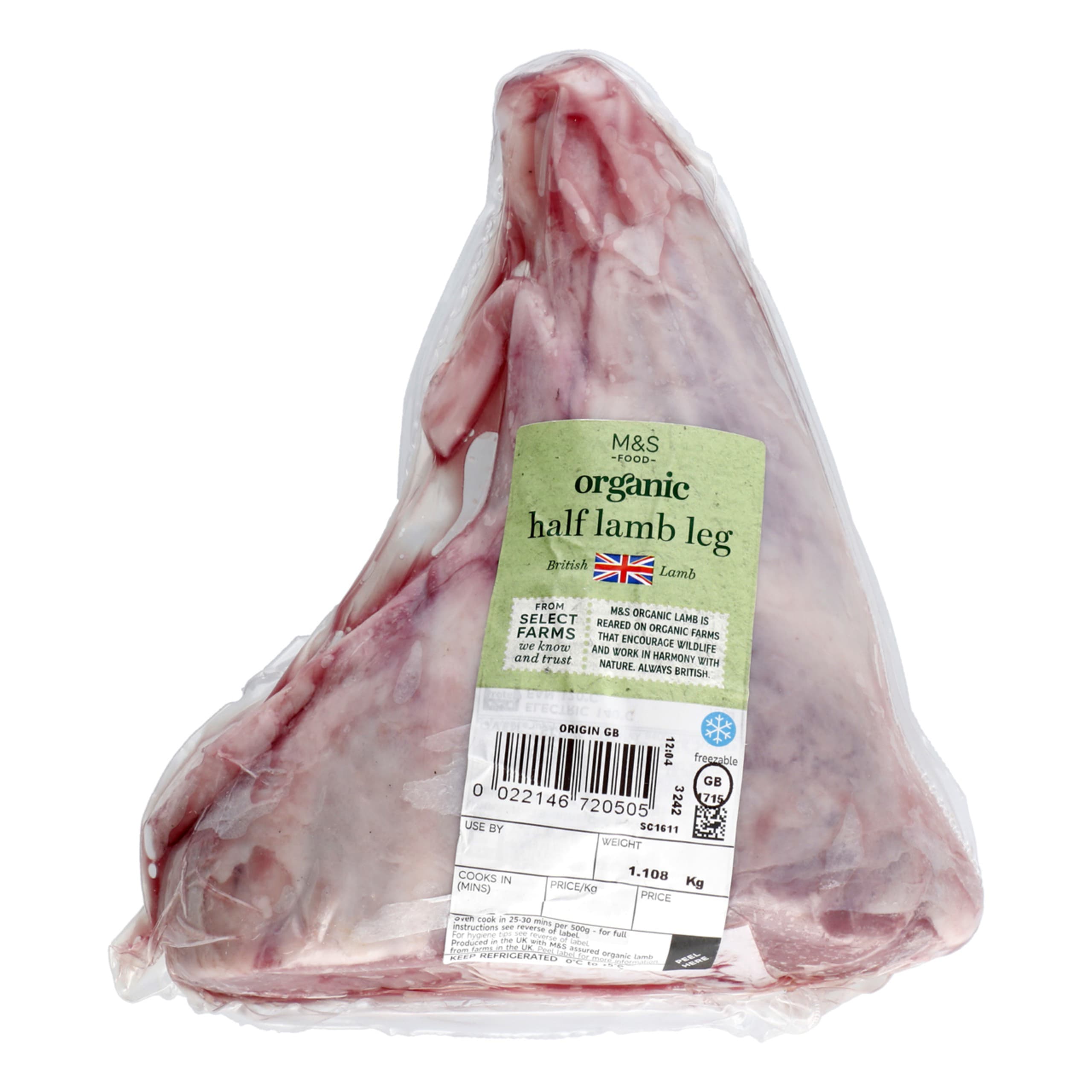Half British Lamb Leg 1 of 1