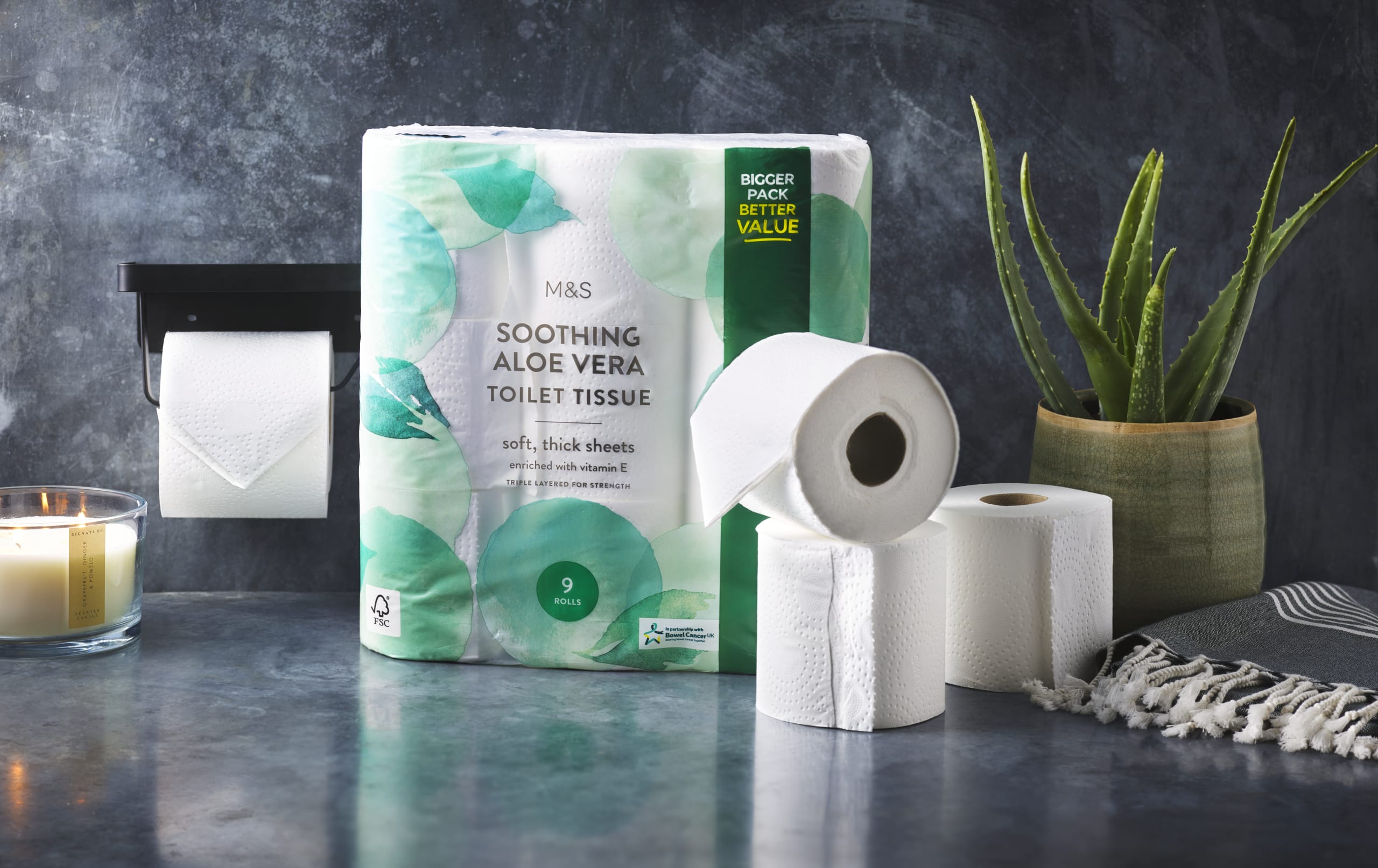 Soothing Aloe Vera Toilet Tissue M S