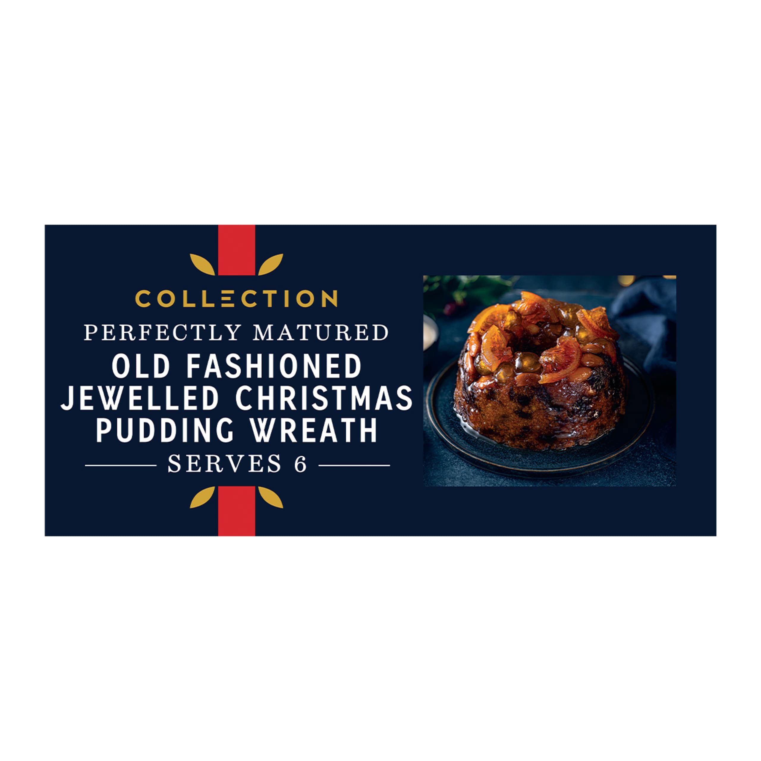 Collection Perfectly Matured Old Fashioned Jewelled Christmas Pudding Wreath 1 of 2