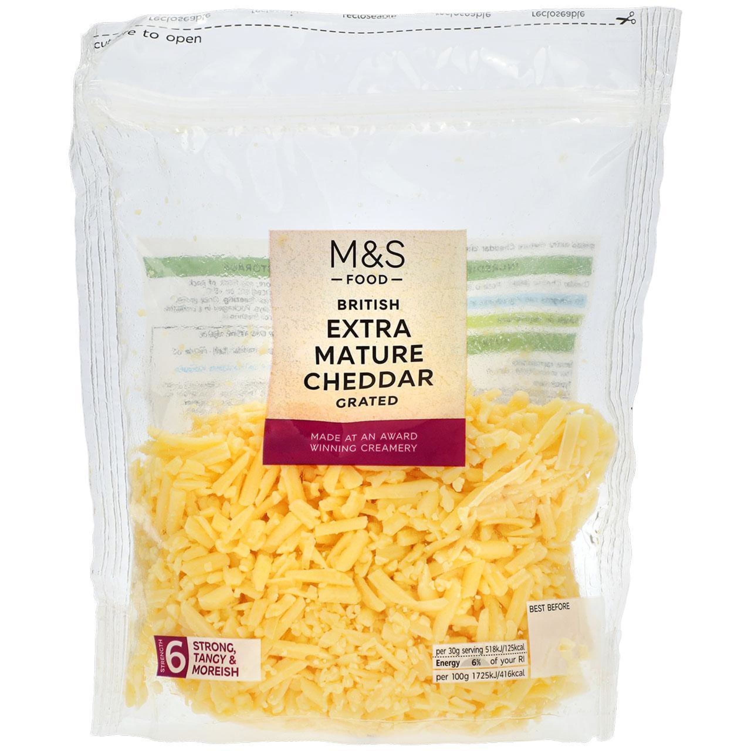 Grated Extra Mature British Cheddar 1 of 1