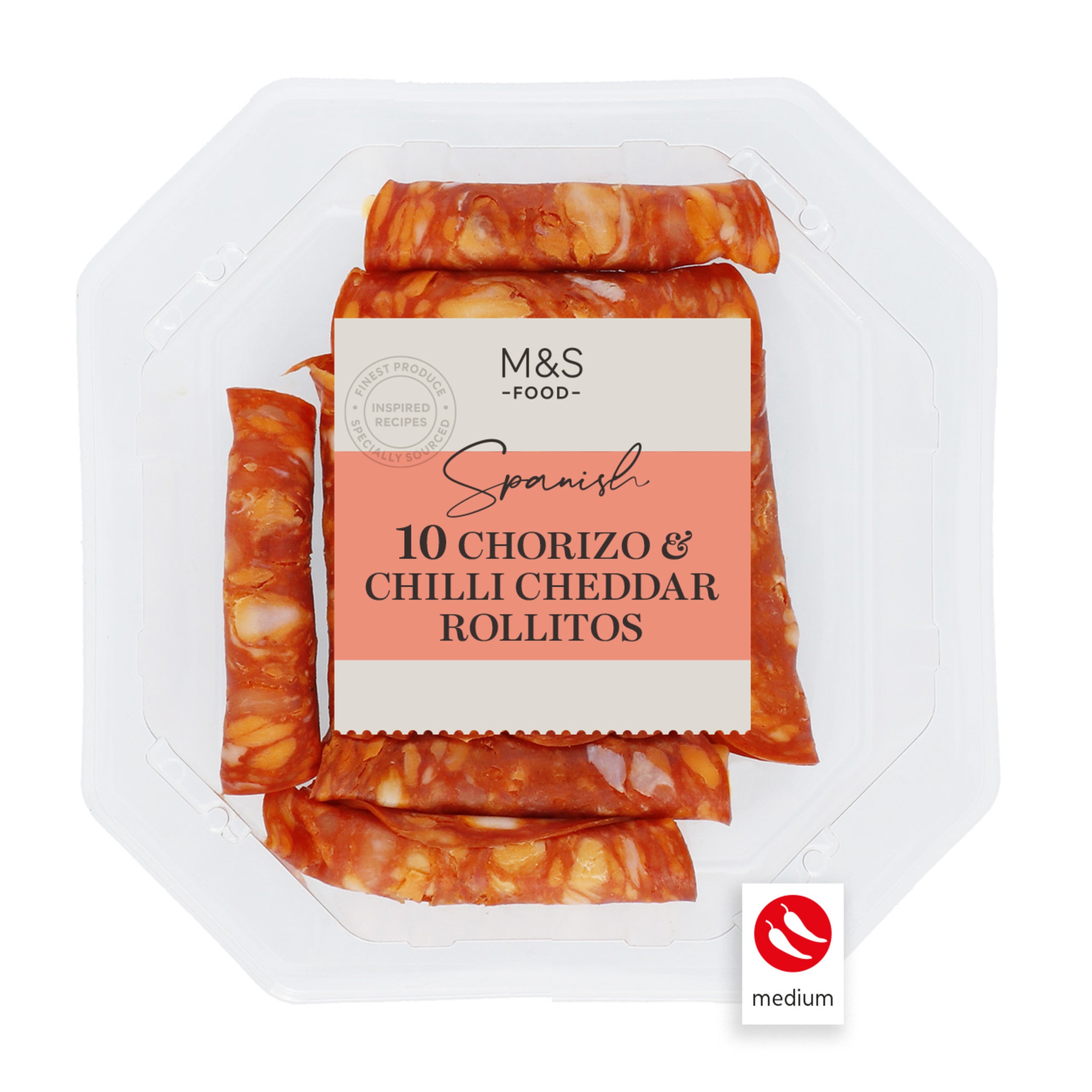 10 Spanish Chorizo & Chilli Cheddar Rollitos 1 of 1