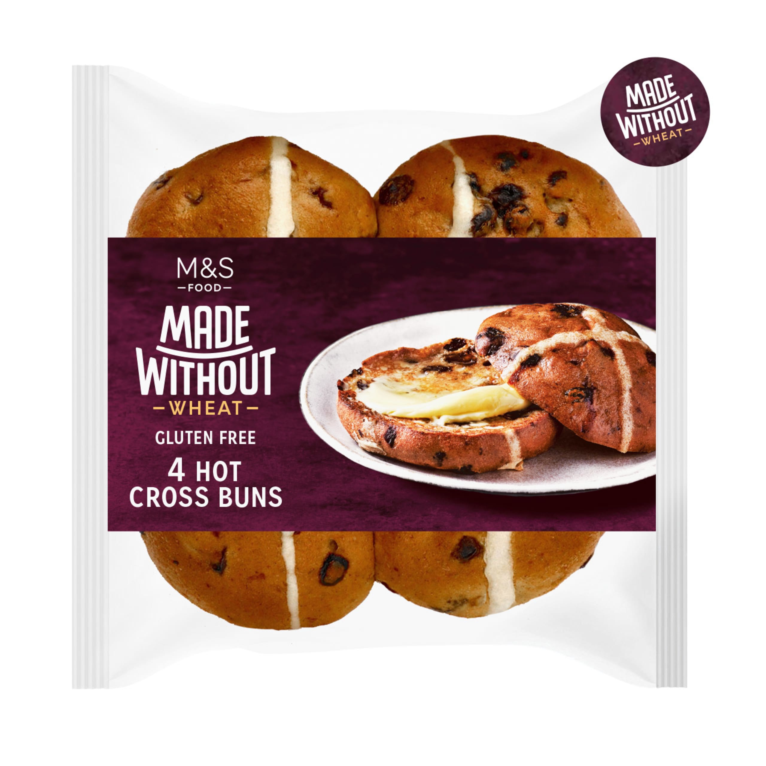 Made Without Wheat Hot Cross Buns 1 of 1
