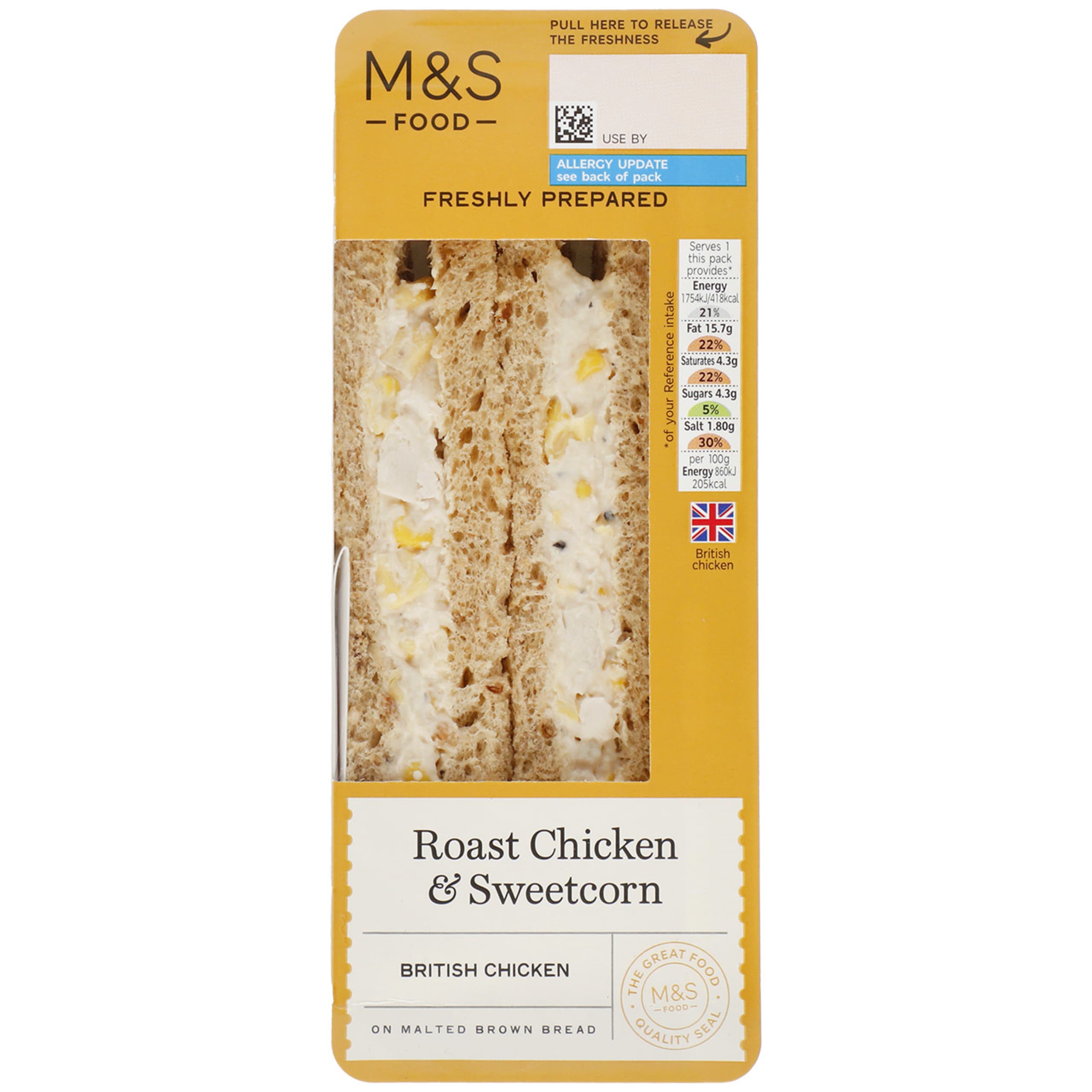 Roast Chicken & Sweetcorn Sandwich 1 of 1