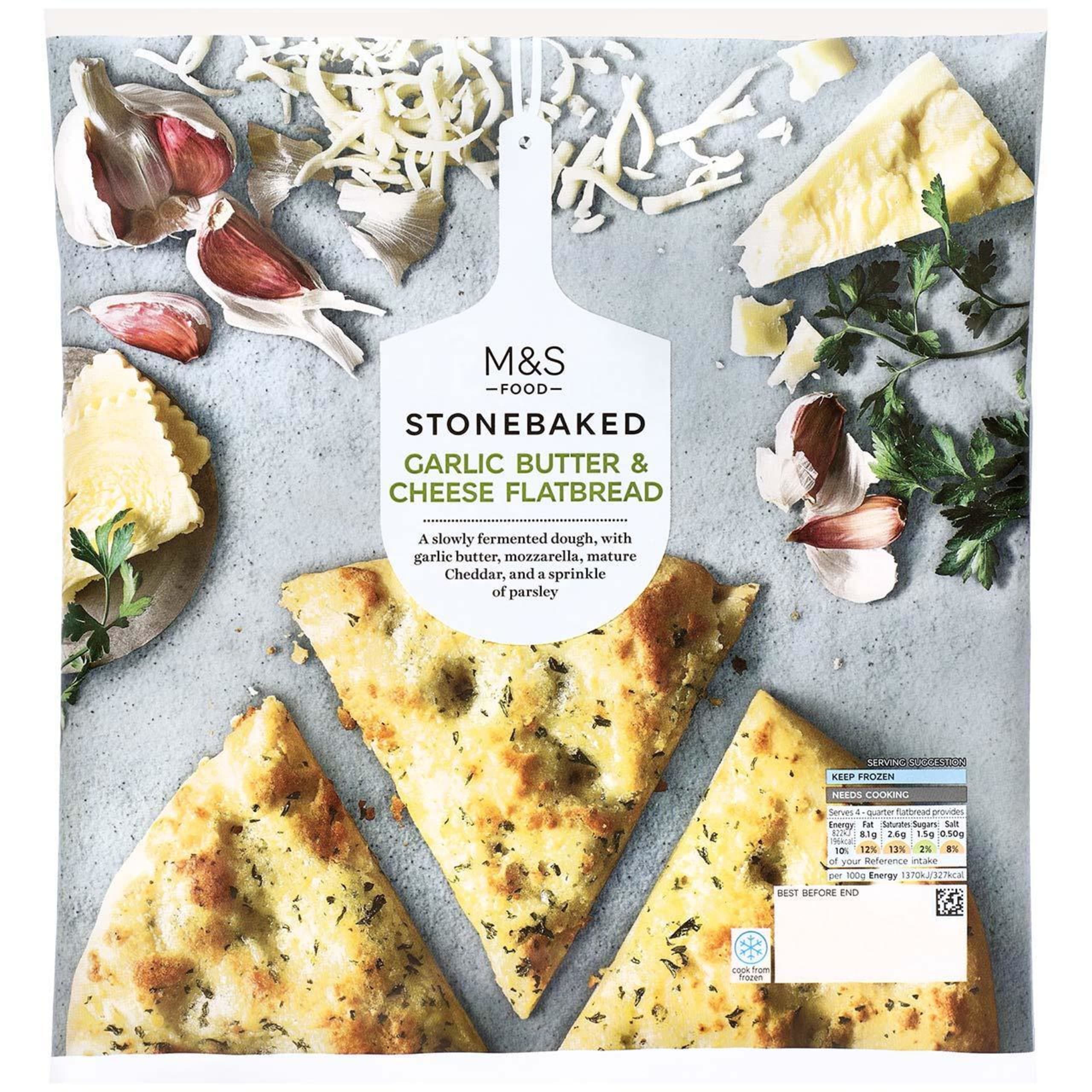 Stonebaked Garlic Butter and Cheese Flatbread 1 of 1