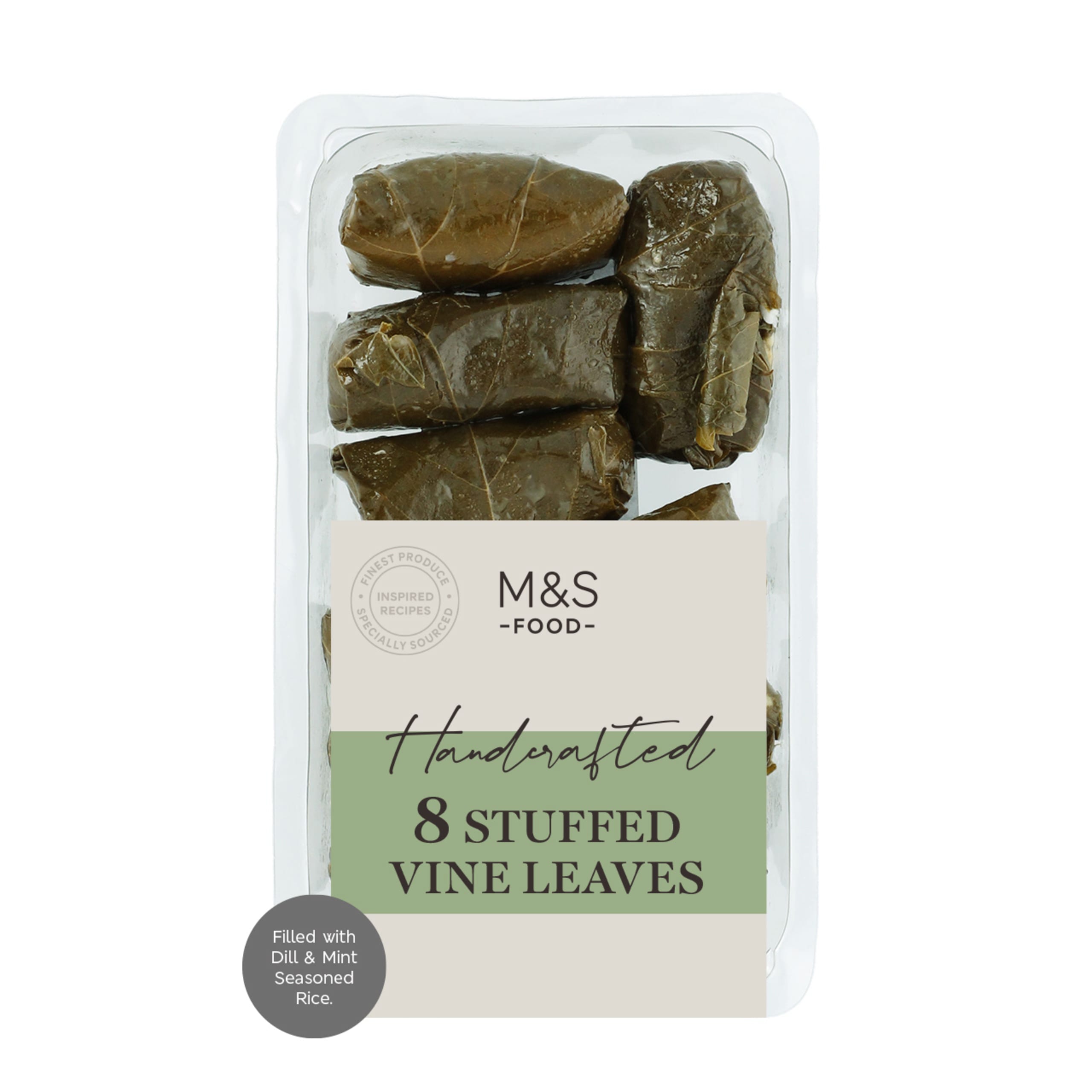 Handcrafted 8 Stuffed Vine Leaves 1 of 1