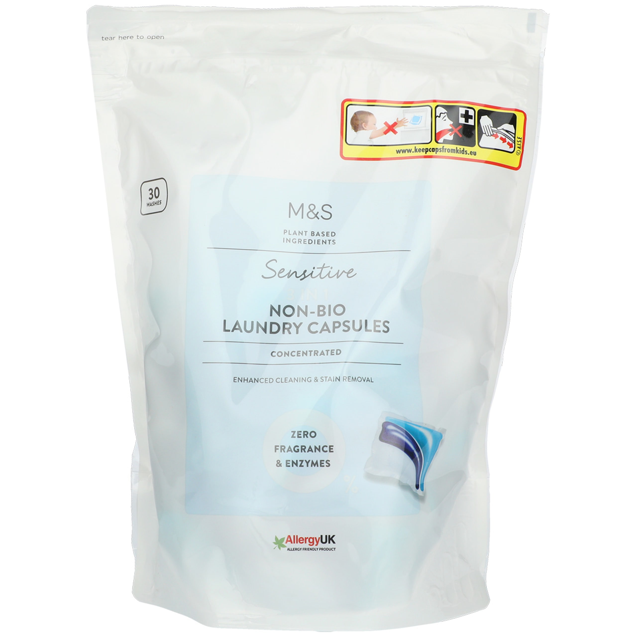Sensitive 3 in 1 Non-Bio Laundry Capsules 1 of 1
