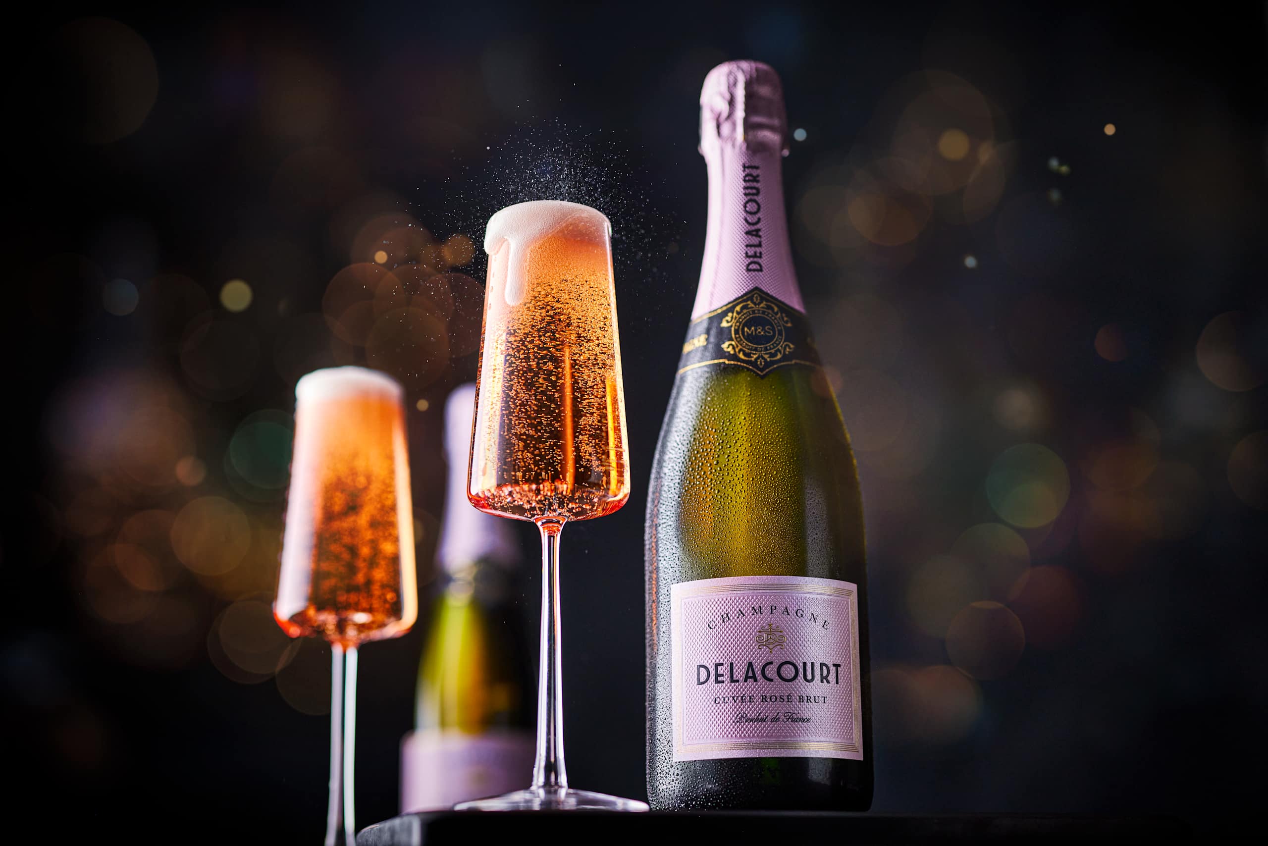 Delacourt Rosé Brut Champagne 3 of 3