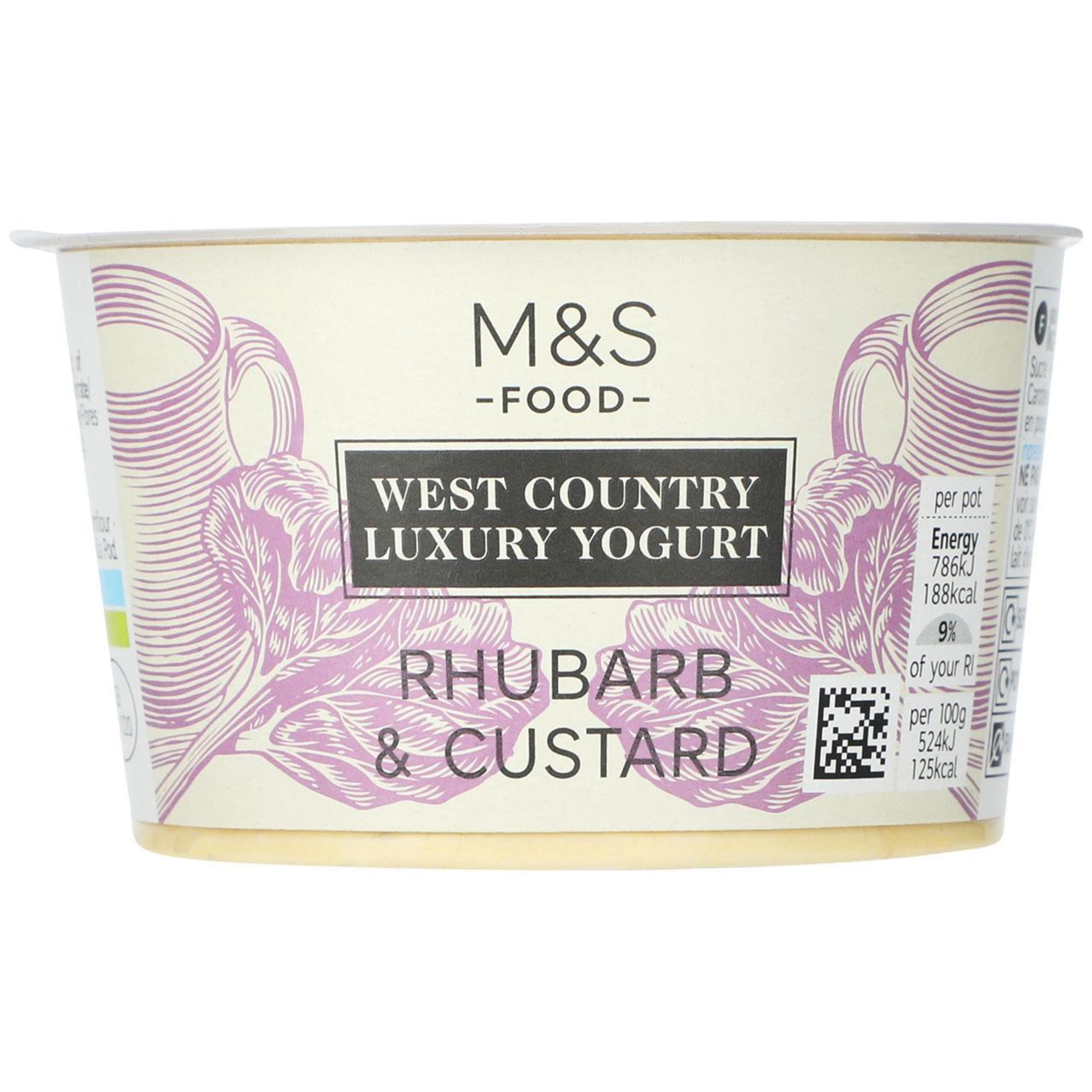 Rhubarb and Custard West Country Luxury Yogurt 1 of 1