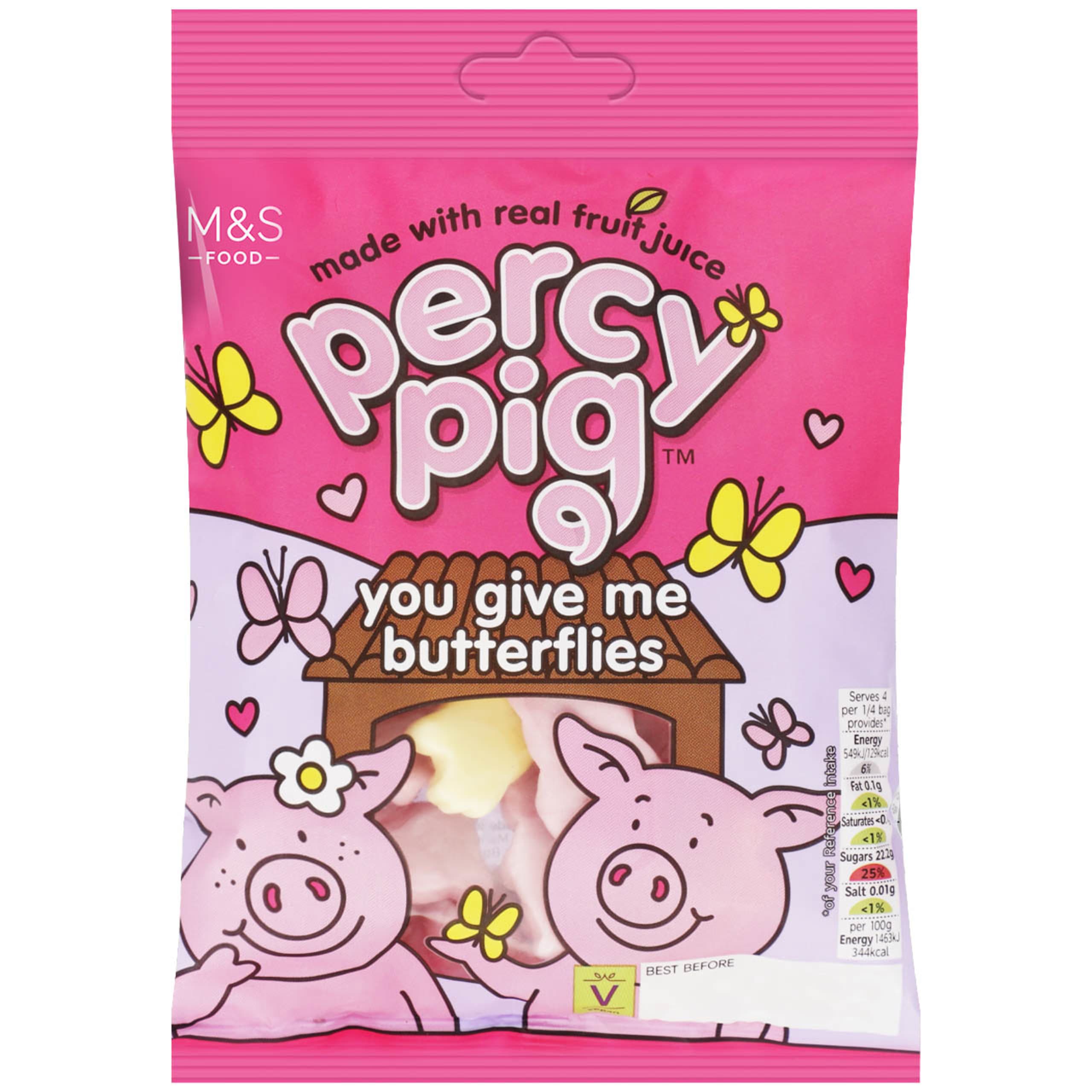 Percy Pig You Give Me Butterflies 1 of 2