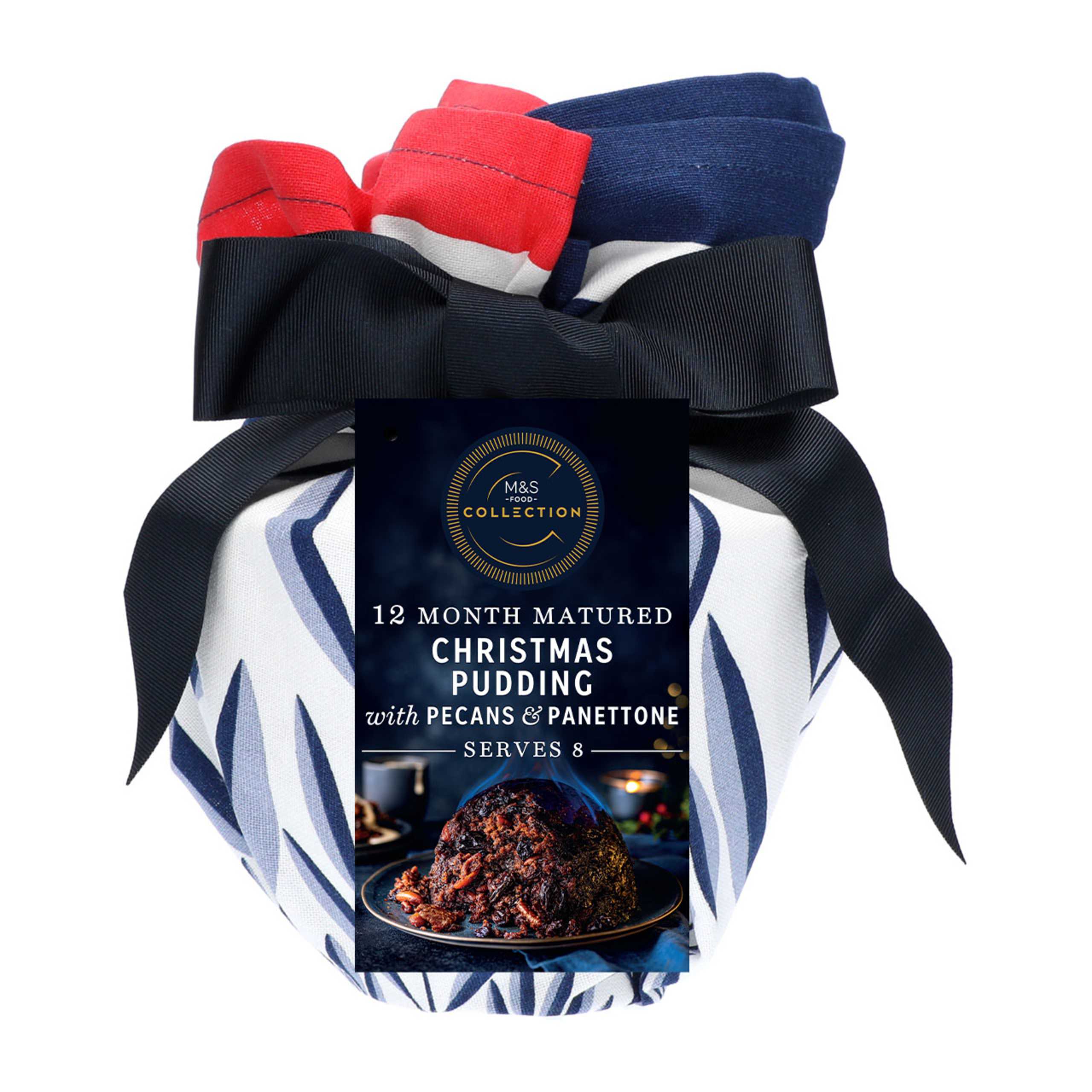 Collection Perfectly Matured Christmas Pudding with Pecans and Panettone 1 of 2