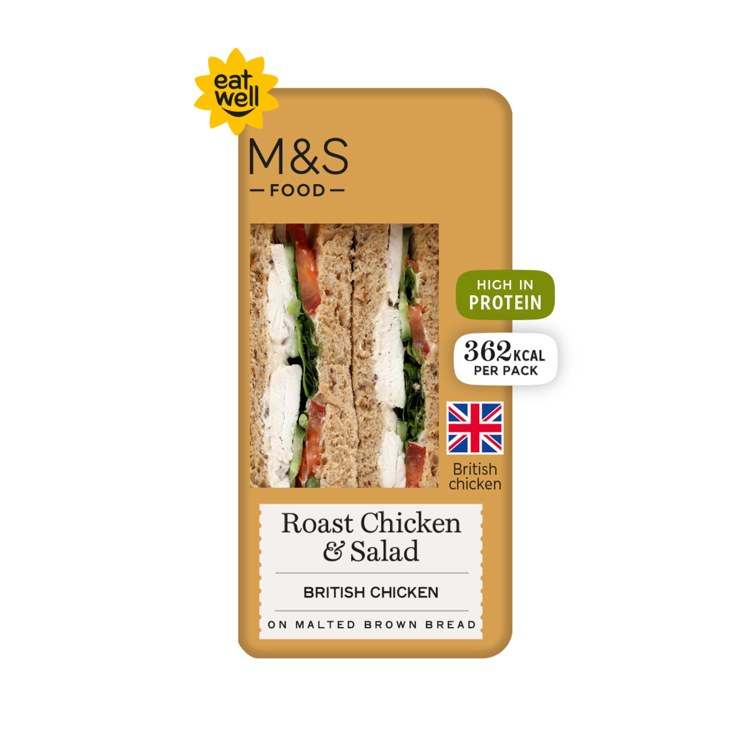 Roast Chicken and Salad Sandwich 1 of 2