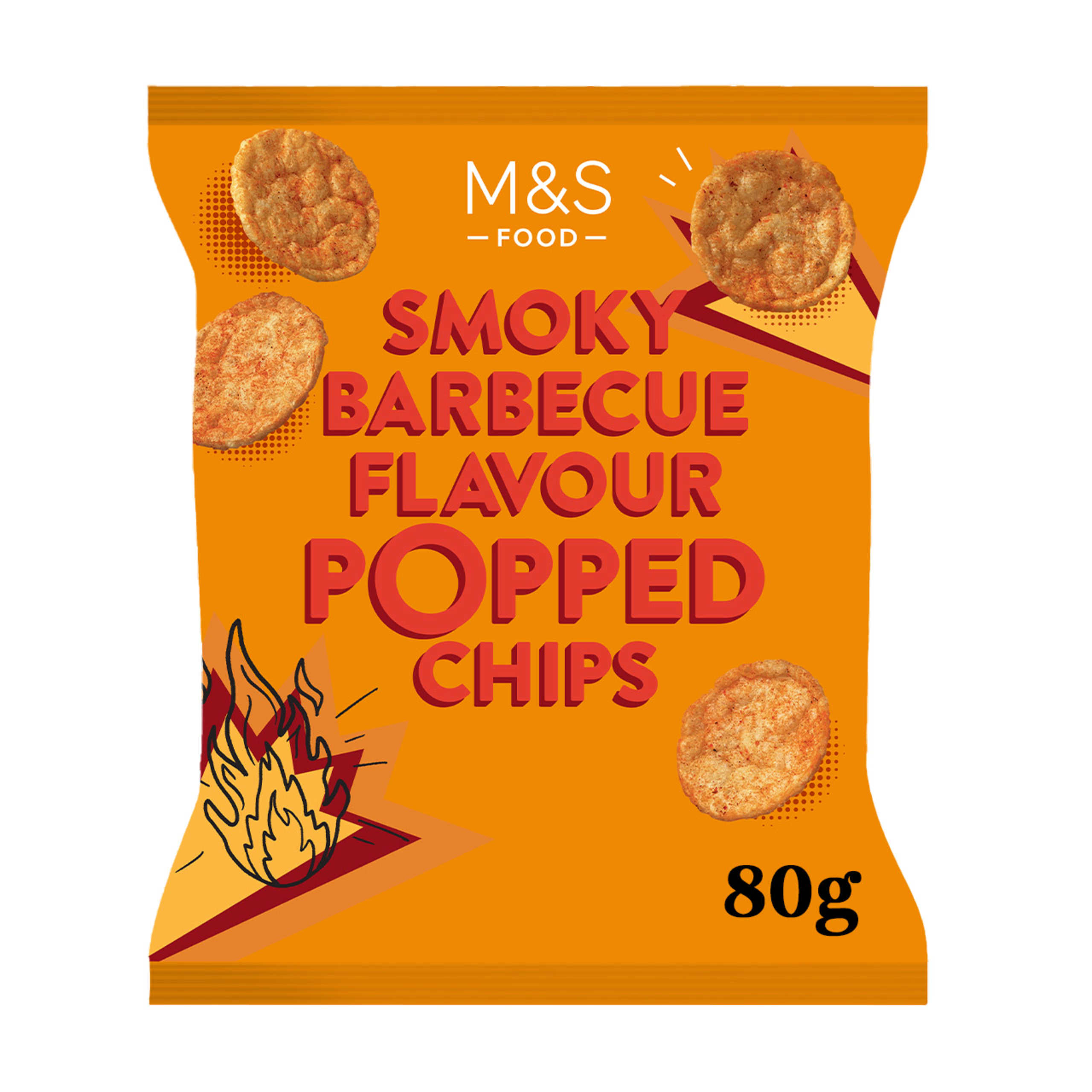 Smoky Barbecue Flavour Popped Chips 1 of 2