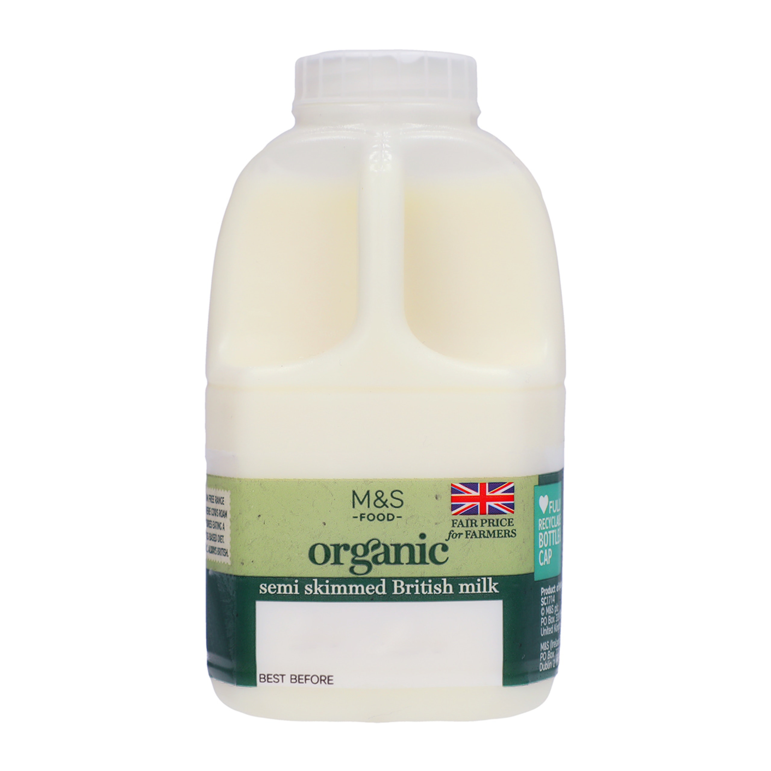 Organic British Semi Skimmed Milk 1 of 1