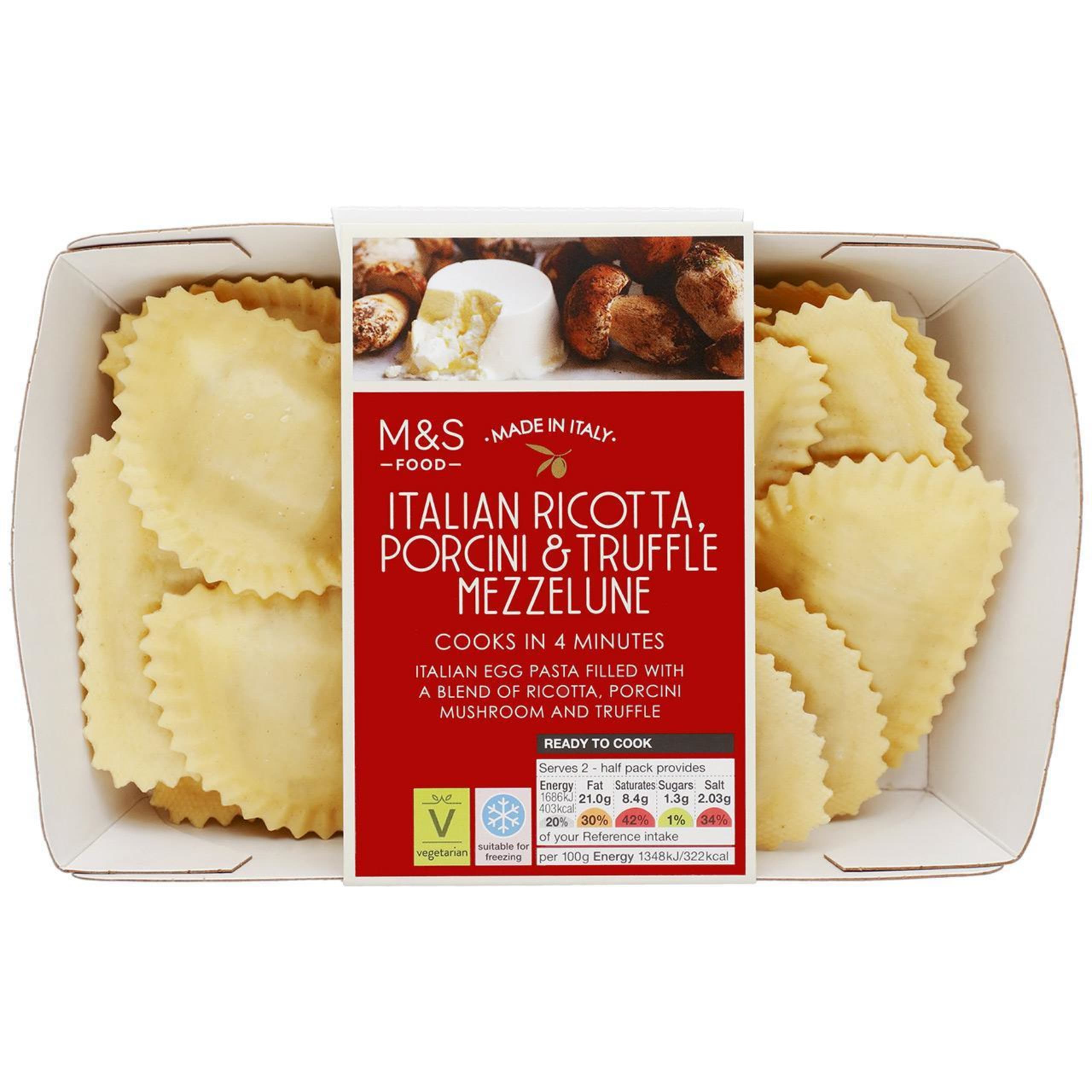 Italian Ricotta, Porcini and Truffle Mezzelune<br /> 1 of 1