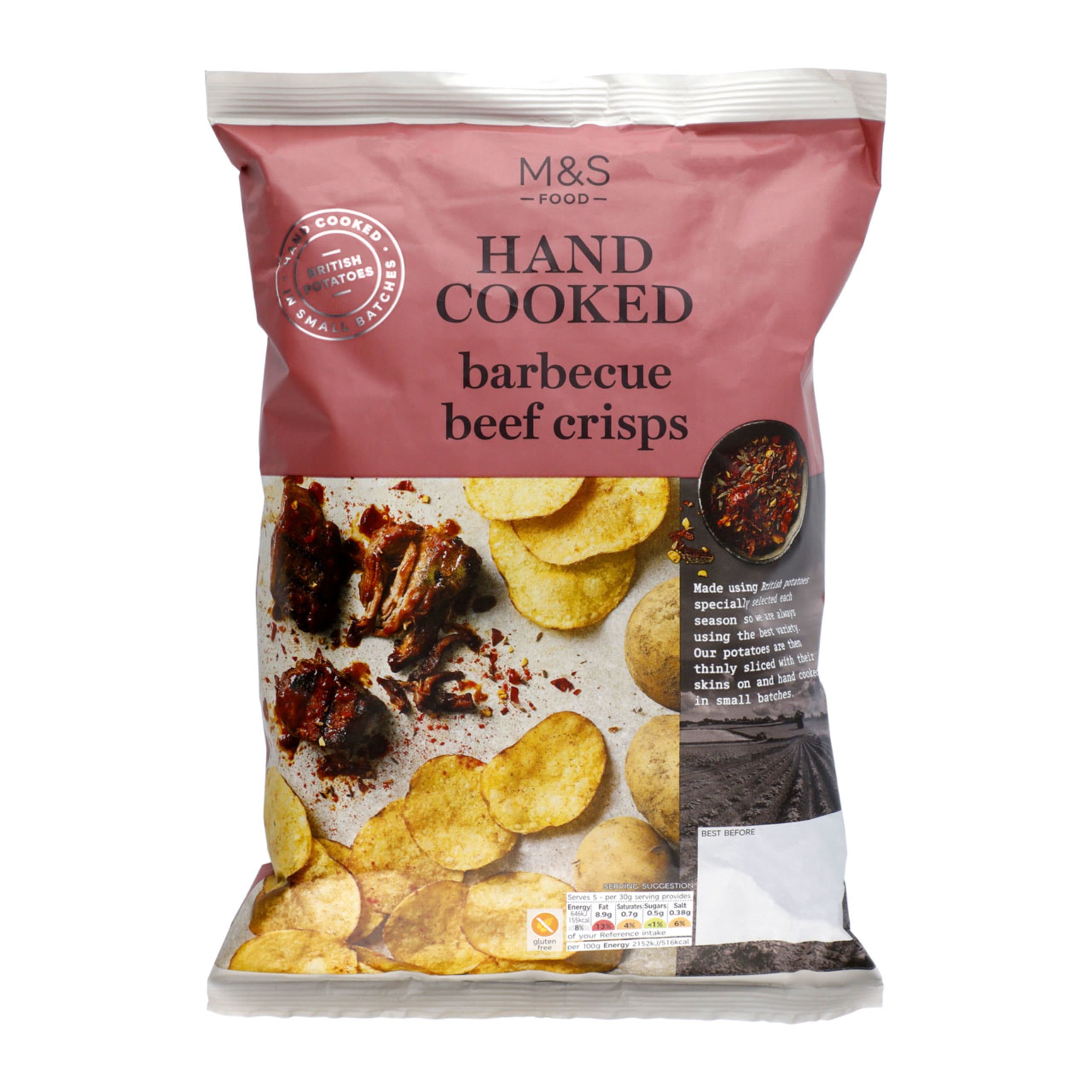 Hand Cooked Barbecue Beef Crisps 1 of 2