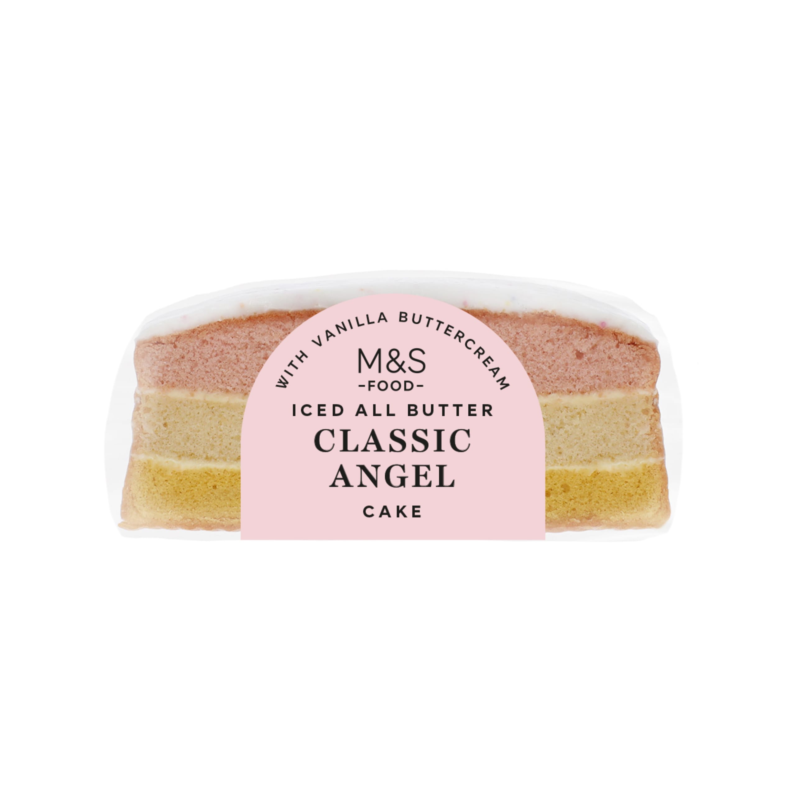Iced All Butter Classic Angel Cake 1 of 1