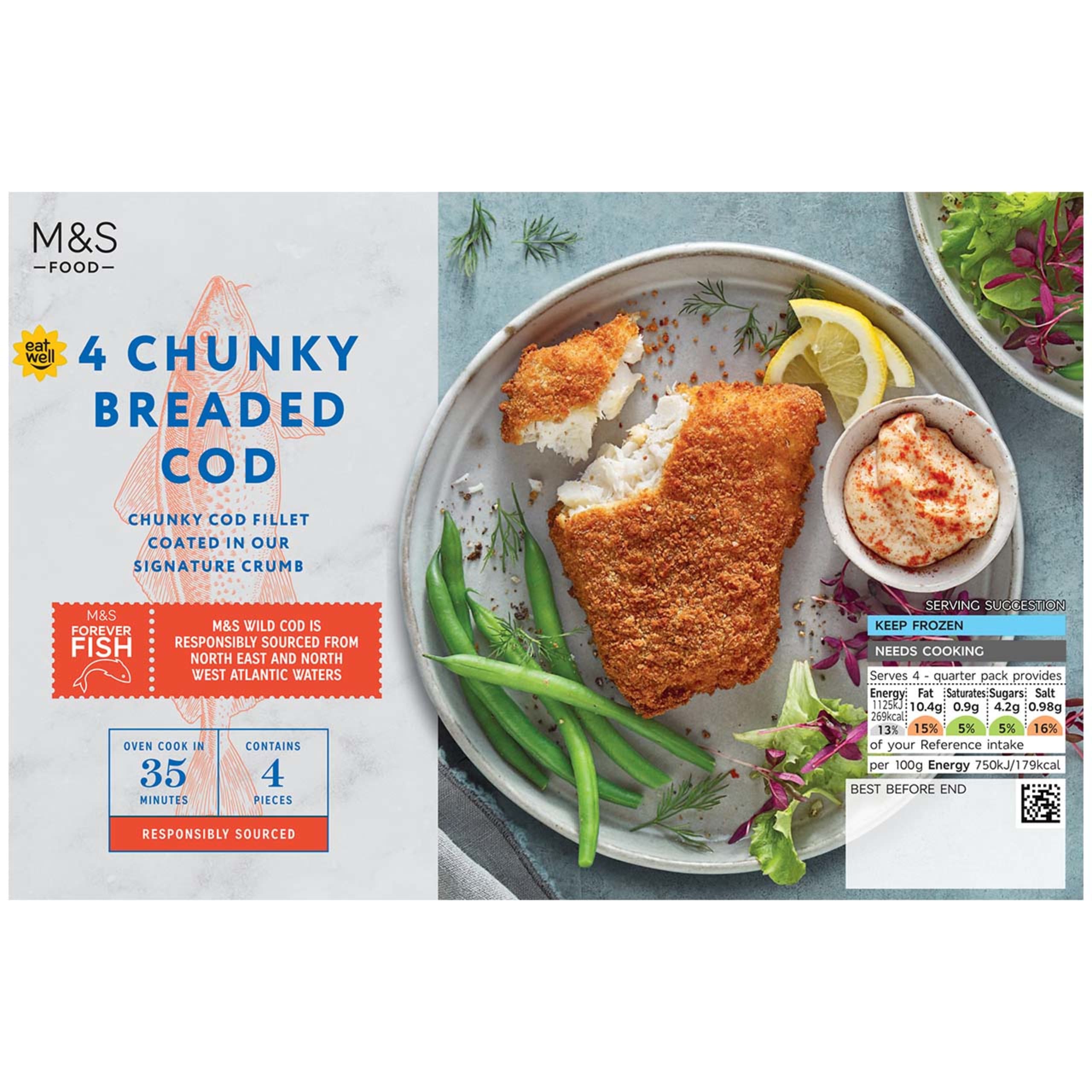 4 Chunky Breaded Cod 1 of 2