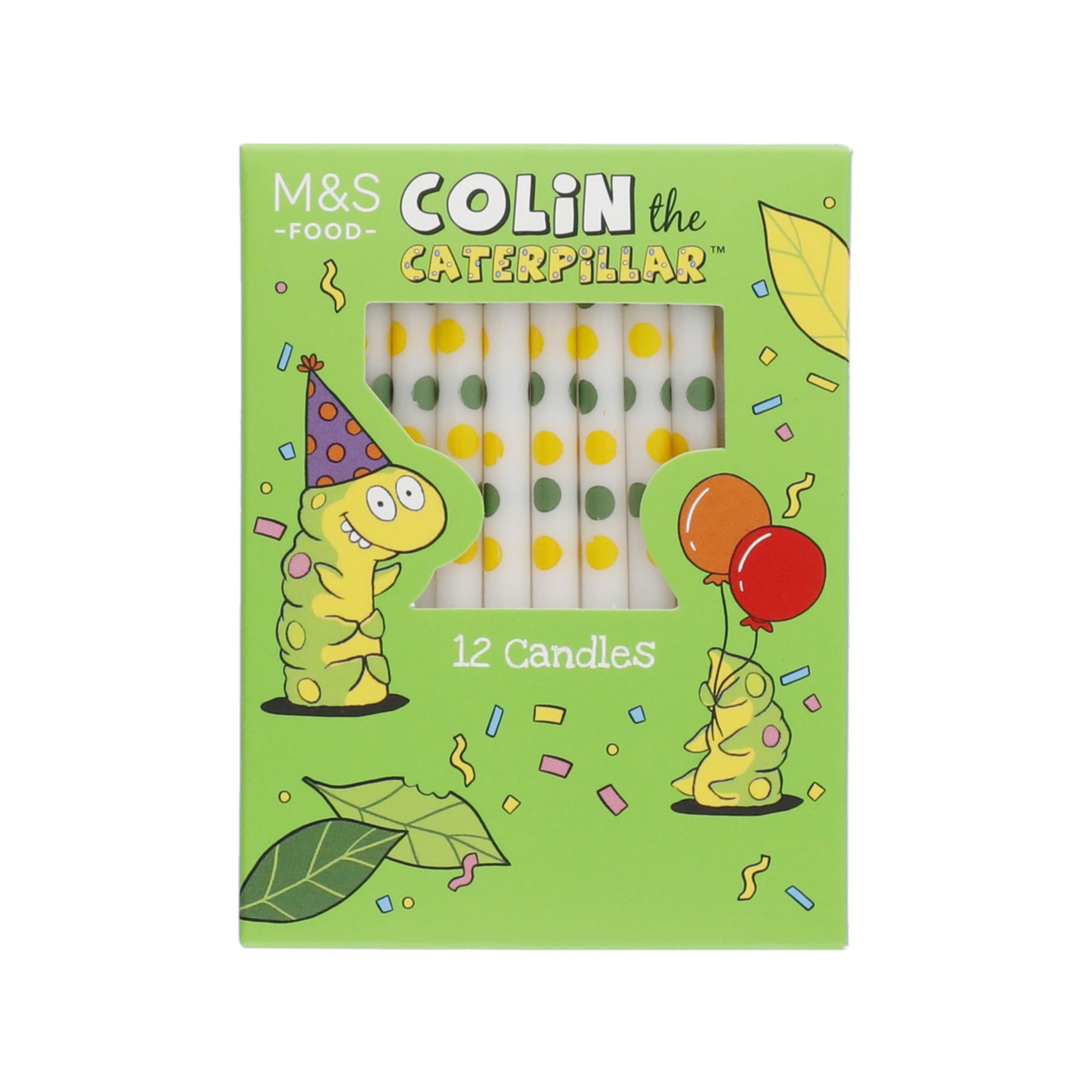 Colin the Caterpillar Spotty Candles 1 of 1